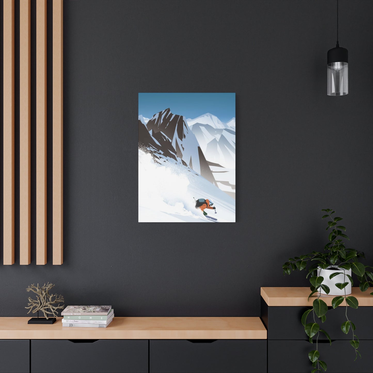 Snow Mountain Skiing Wall Art & Canvas Prints