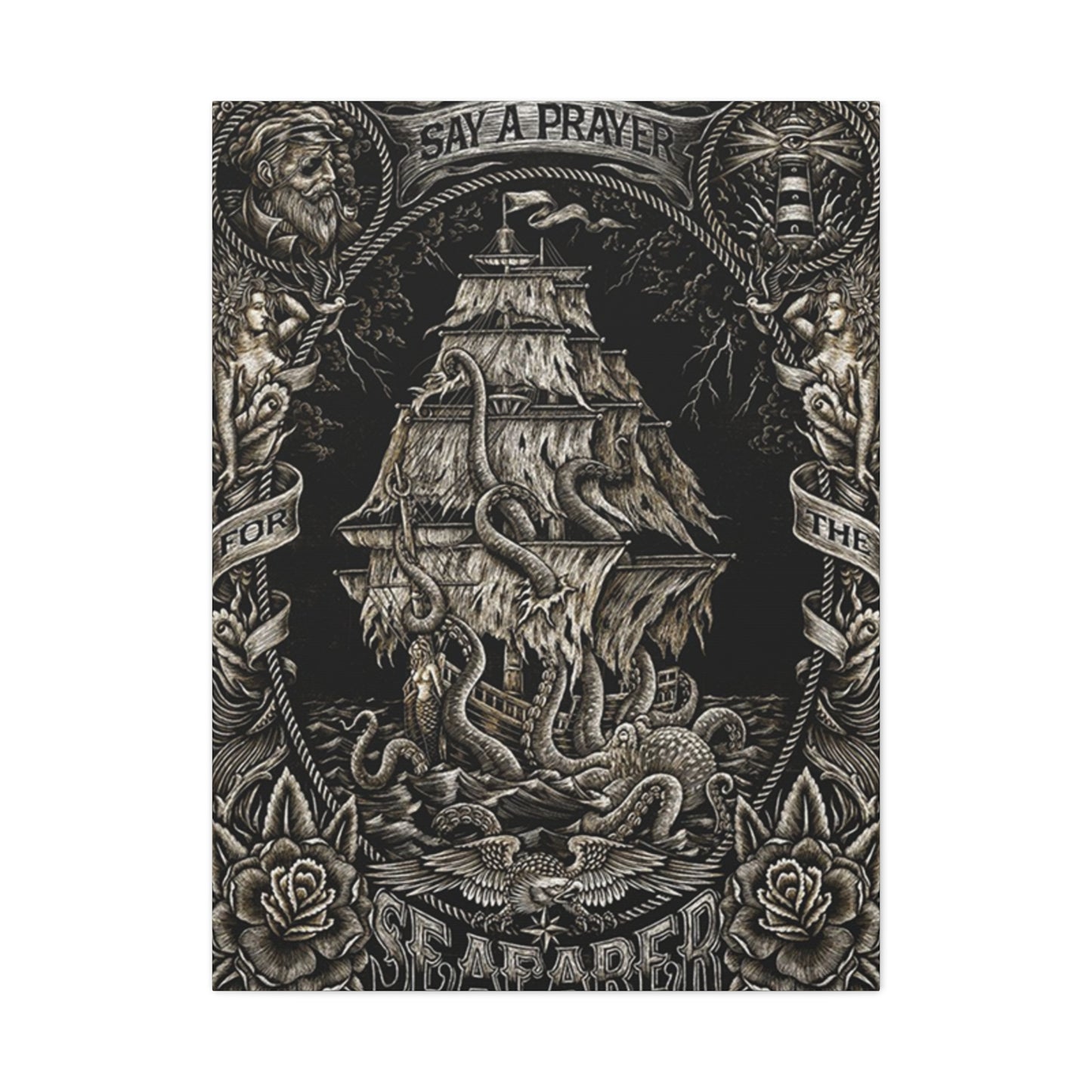 Ship In Sea Wall Art & Canvas Prints