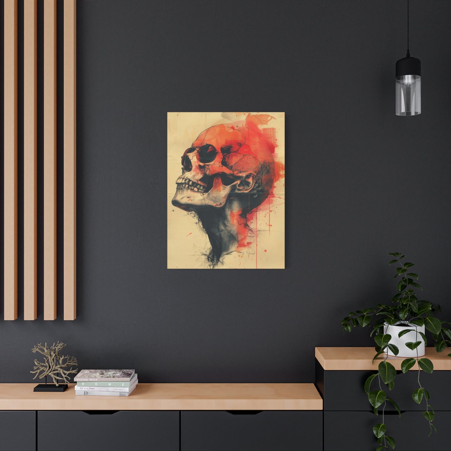 Red Skull Wall Art & Canvas Prints