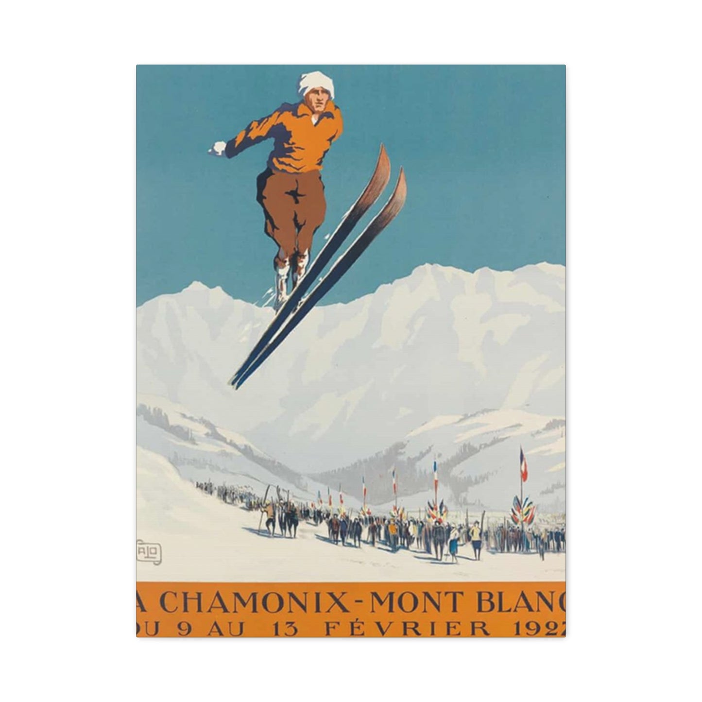 Skiing Competition Poster Wall Art & Canvas Prints