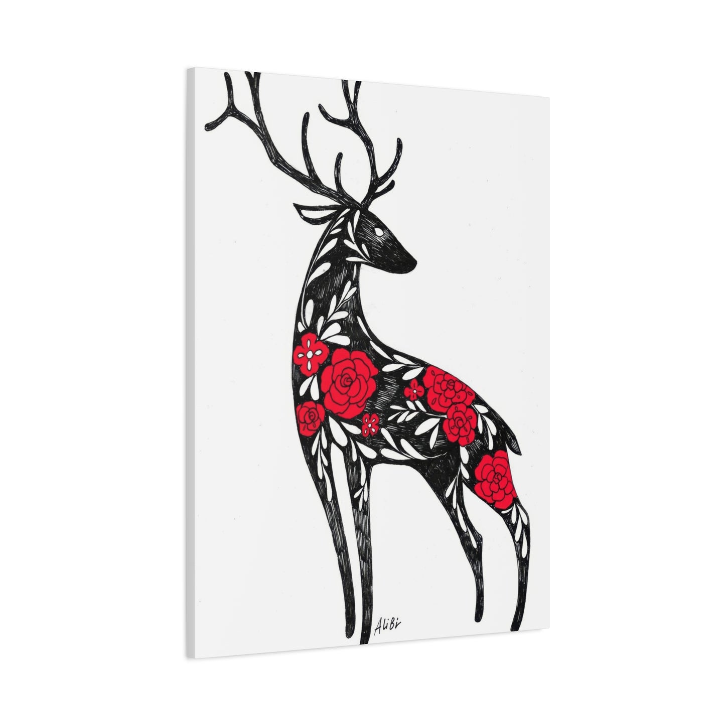 Deer Abstract Wall Art & Canvas Prints