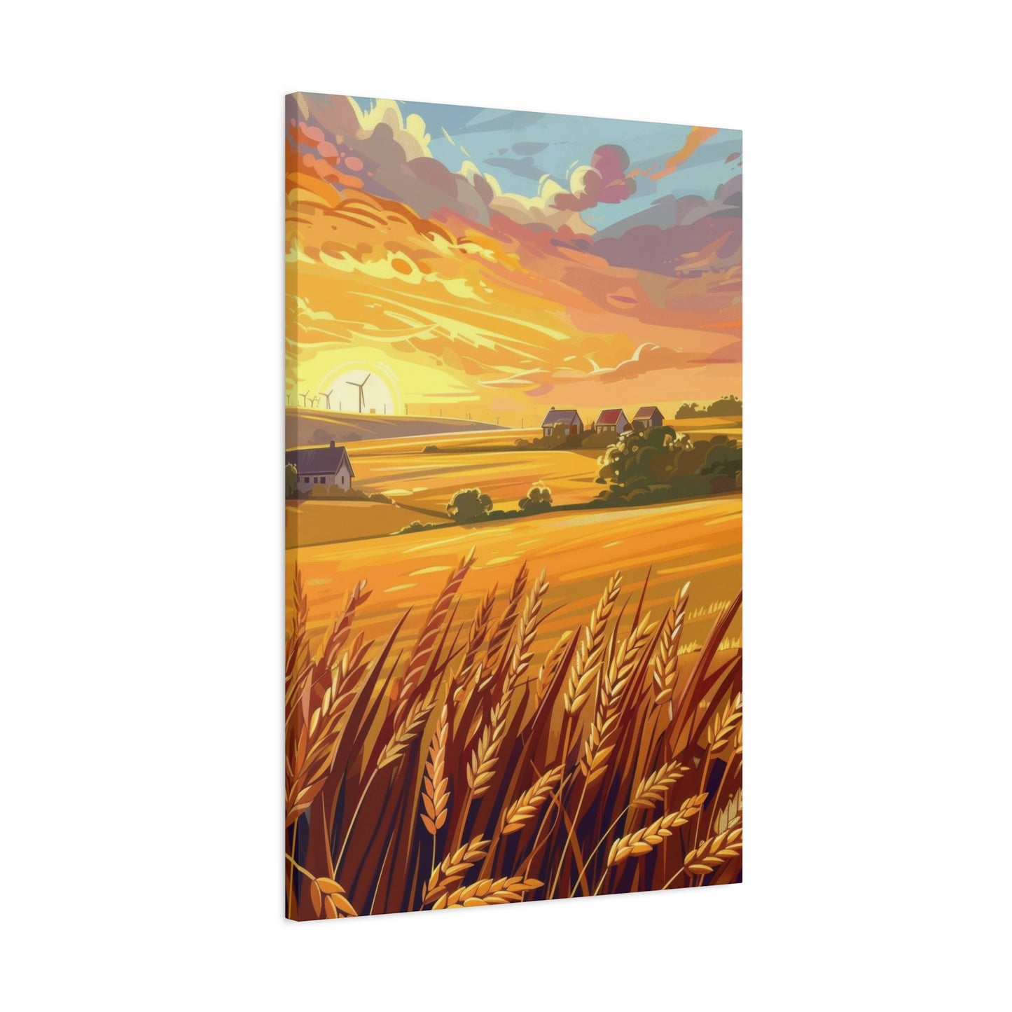 Golden Wheat Fields Countryside Wall Art & Canvas Prints