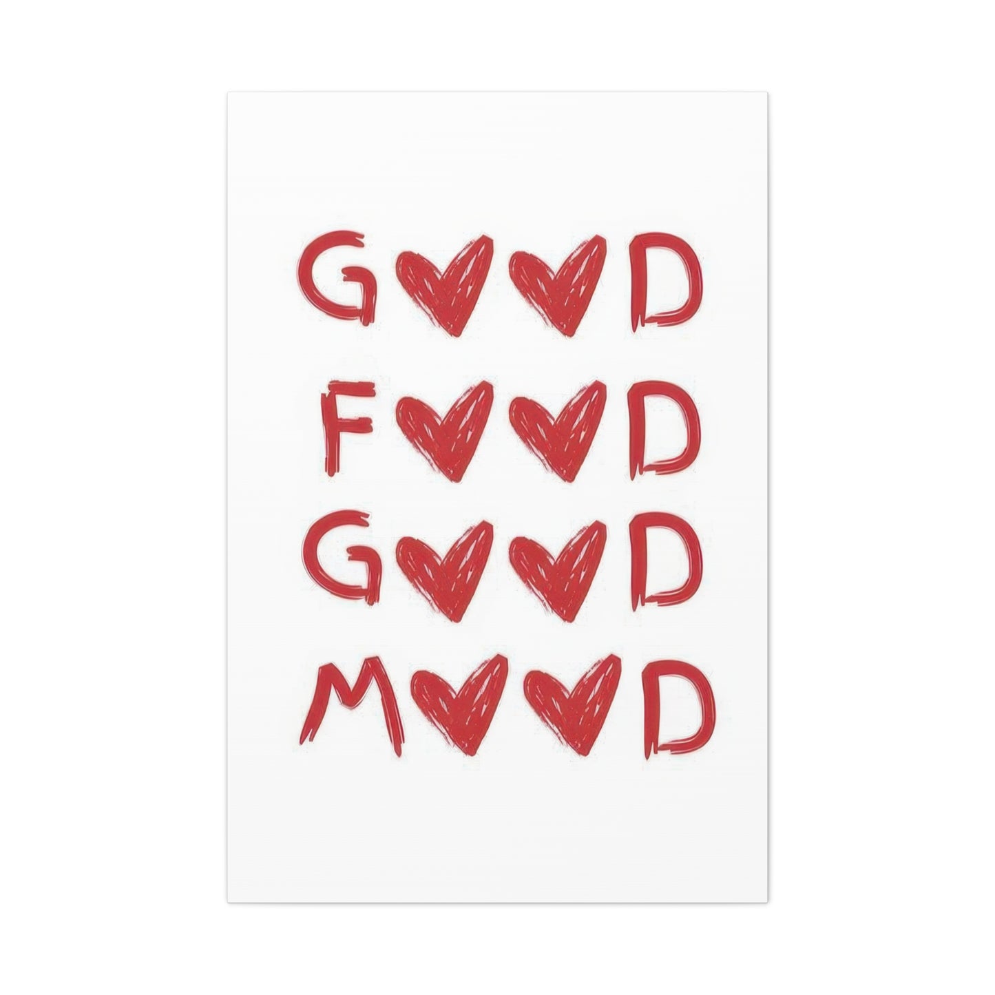 Good Food Good Mood Wall Art & Canvas Prints