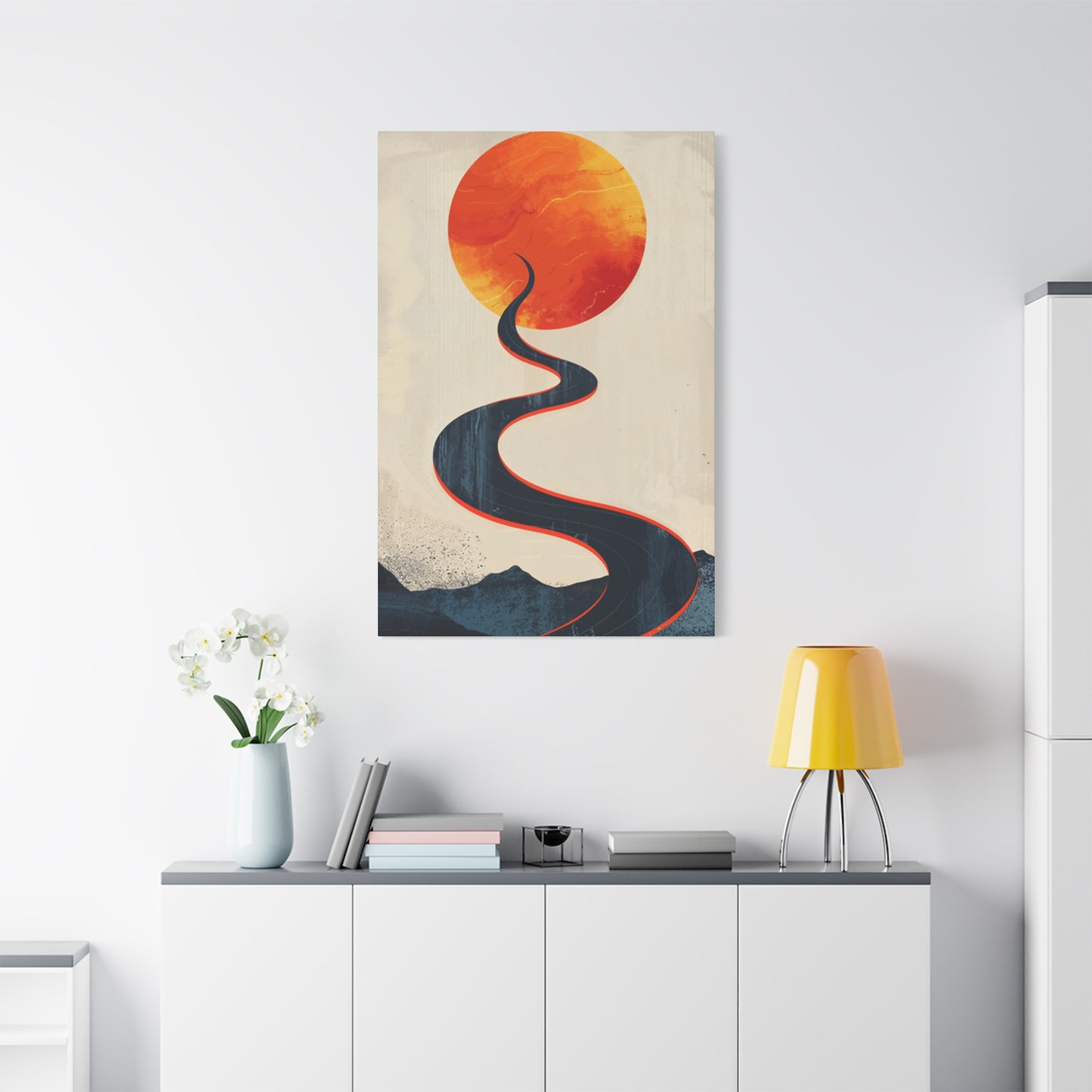 Road To Moon Wall Art & Canvas Prints