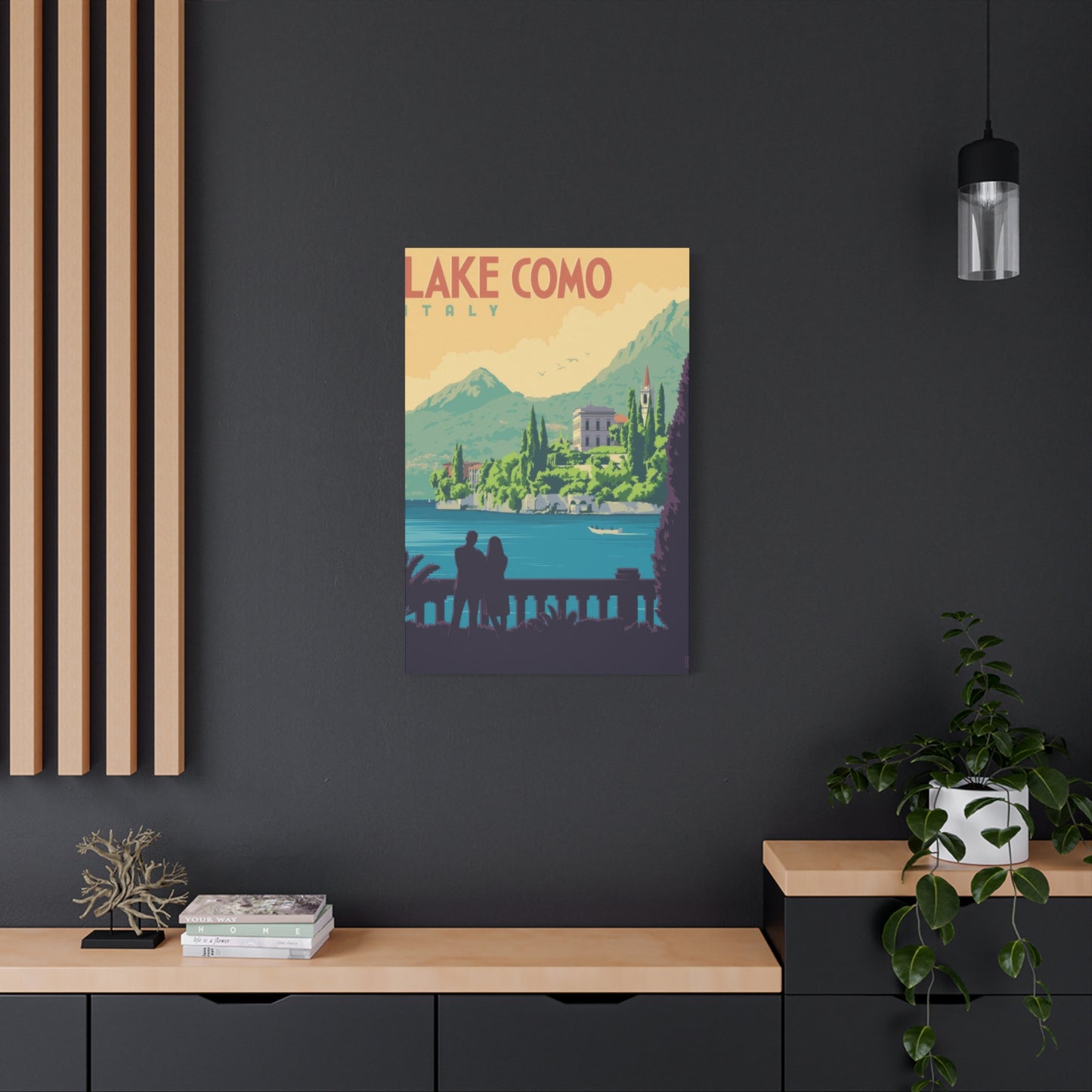 Lake Como Italy Vintage View Wall Art & Canvas Prints