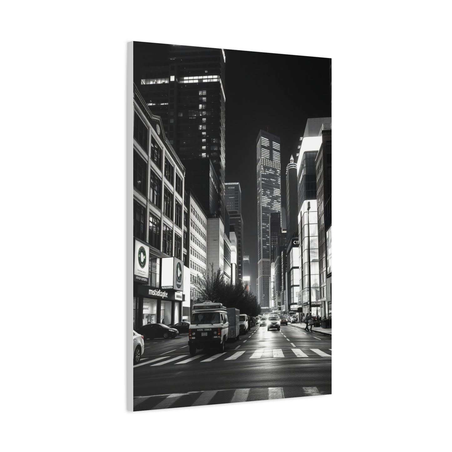 Vision Black & White Cityscapes Art Art Wall Art & Canvas Print