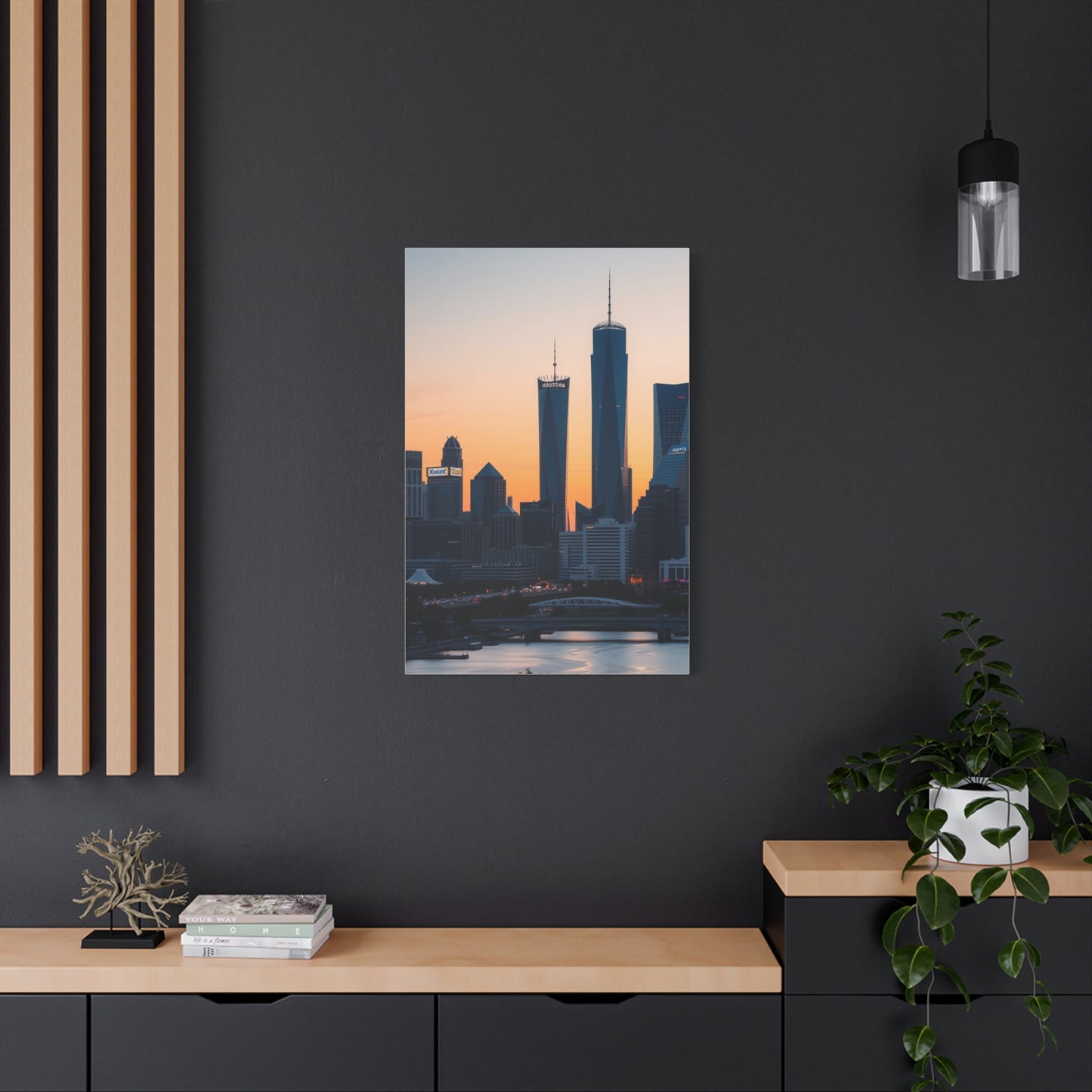 Houston Skylines Art Refined Canvas Wall Art & Canvas Print