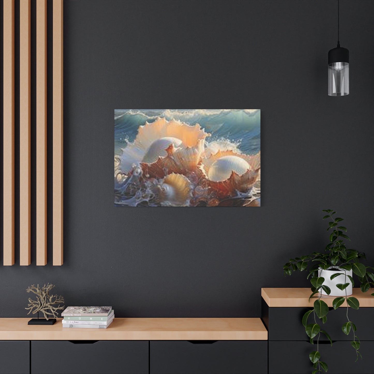 Shells At Sea Shore Wall Art & Canvas Prints