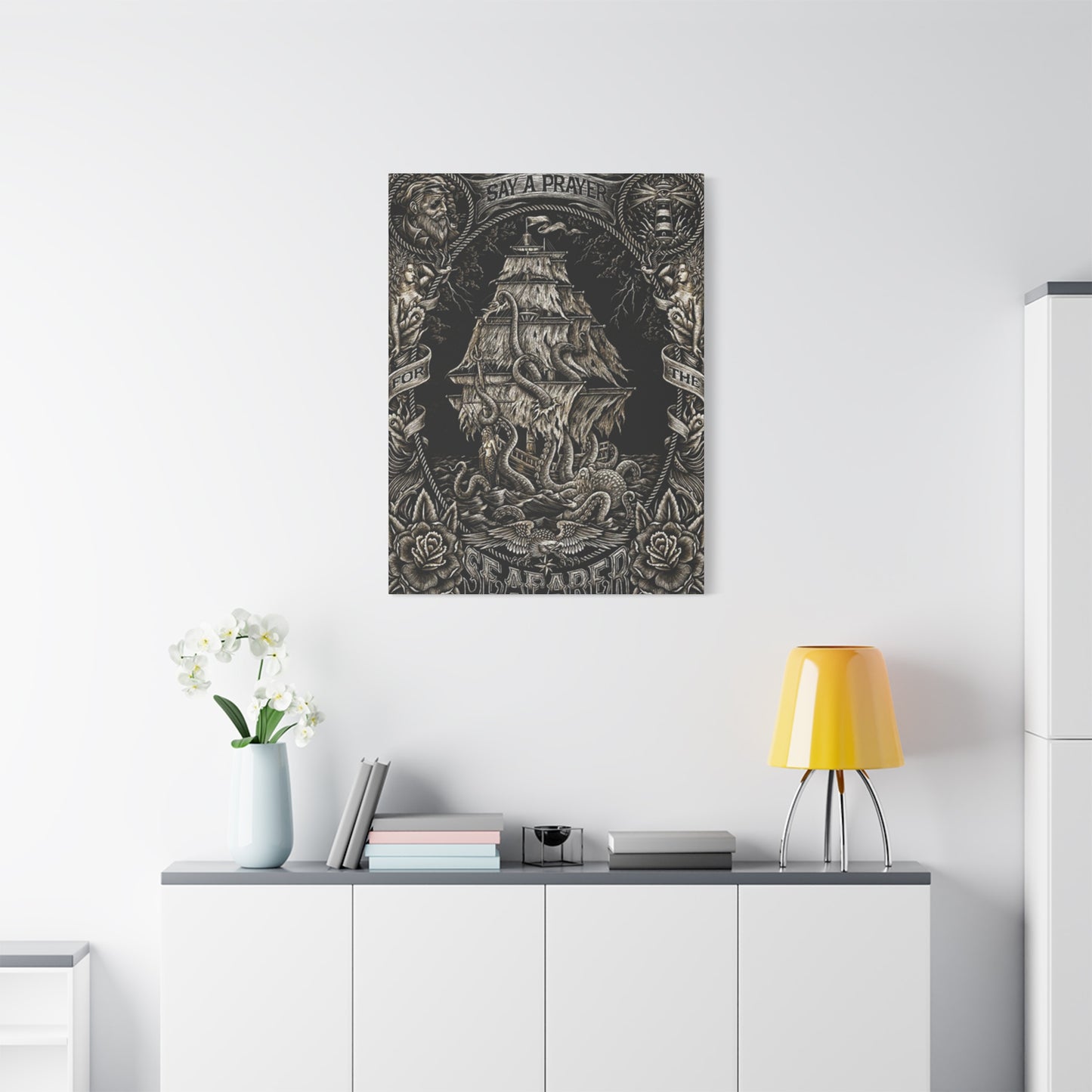 Ship In Sea Wall Art & Canvas Prints
