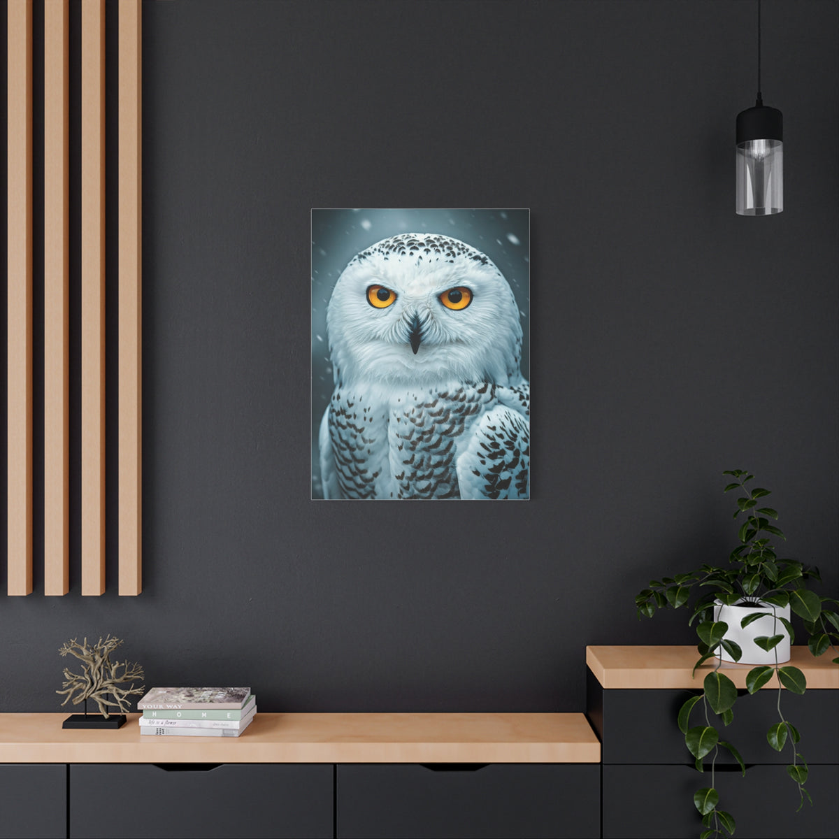 Snowy Owl with Golden Eyes Wall Art & Canvas Prints