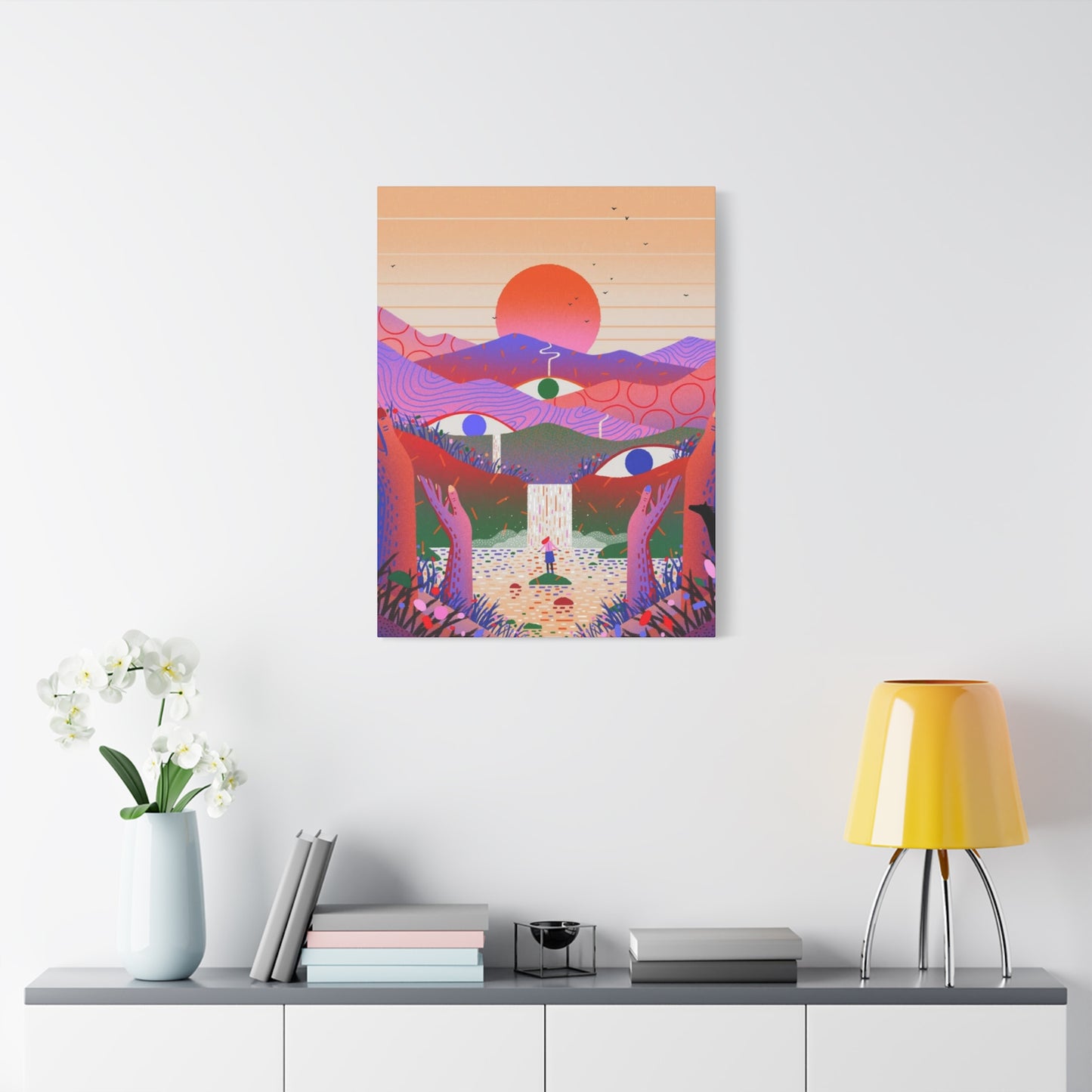 Three Eyes Colorful Wall Art & Canvas Prints