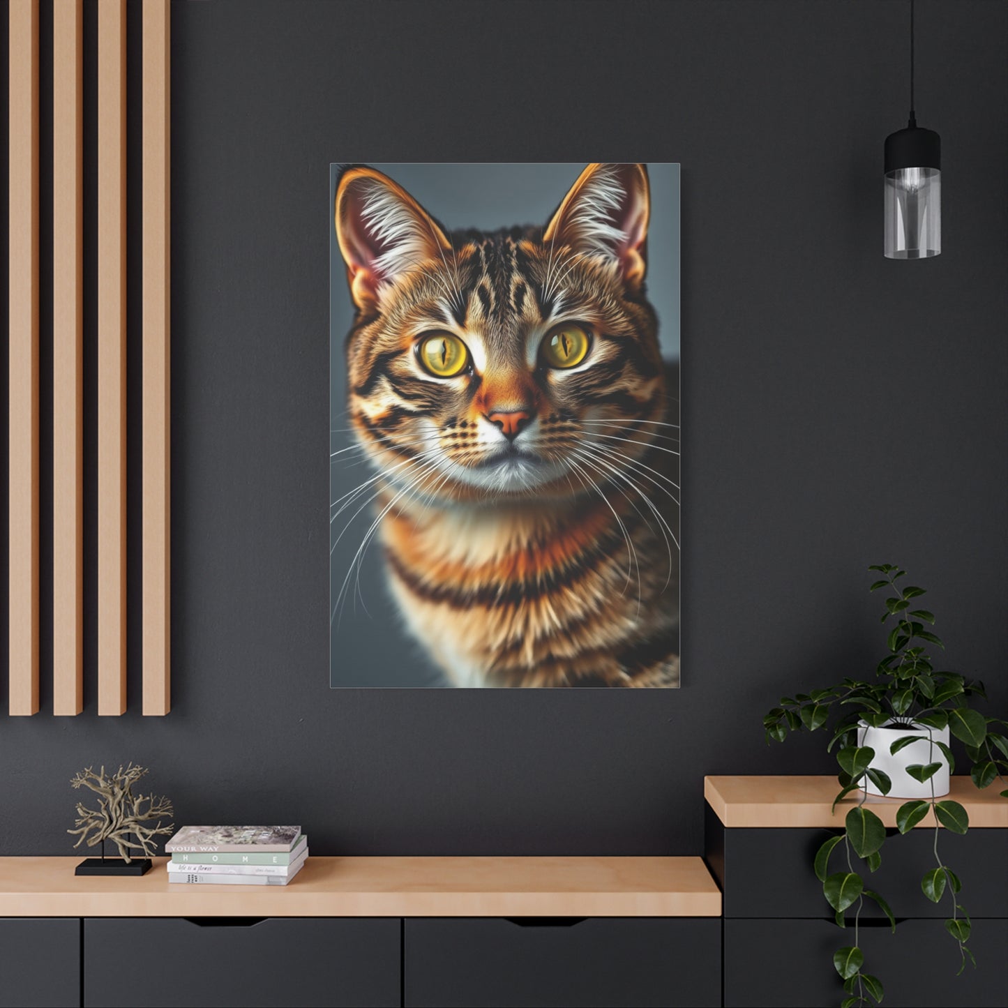 Tabby Cat Art Refined Canvas Wall Art & Canvas Print
