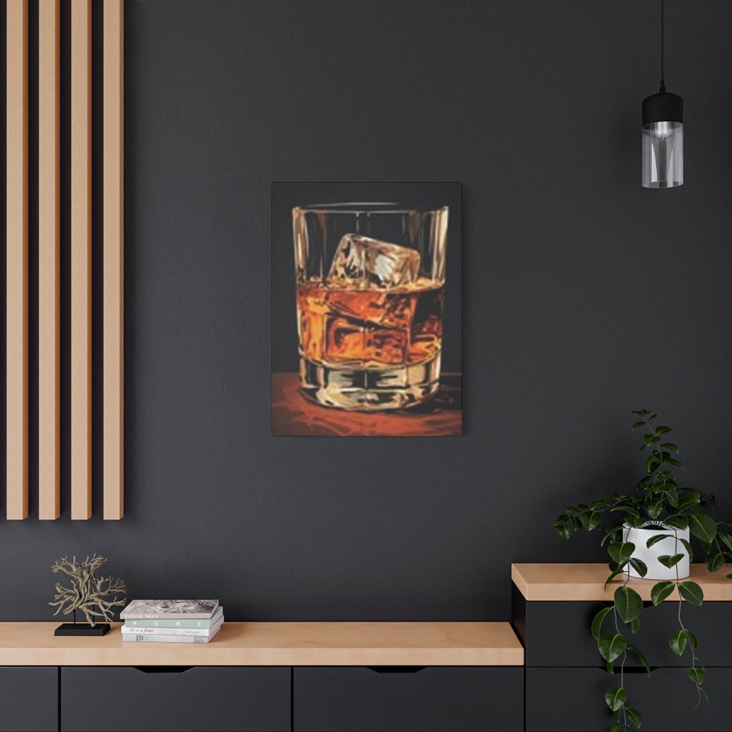 English Whiskey With Ice Wall Art & Canvas Prints