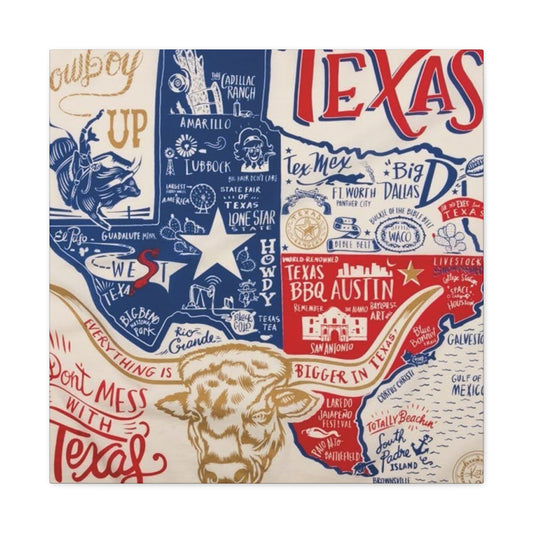 Texas Poster Wall Art & Canvas Prints