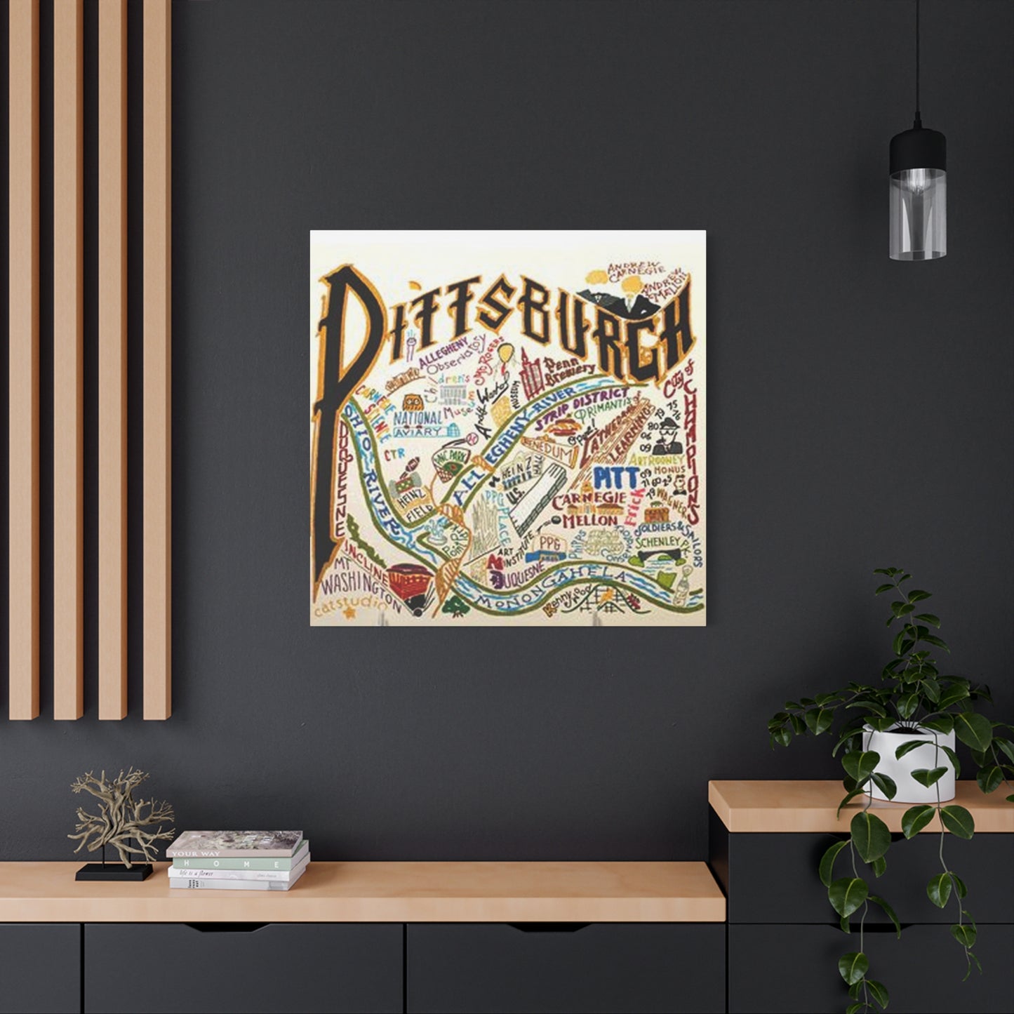 Pittsburgh Graffiti Wall Art & Canvas Prints