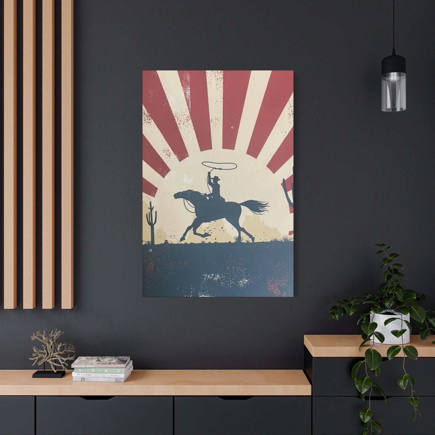 Cowboy On Horse Poster Wall Art & Canvas Prints