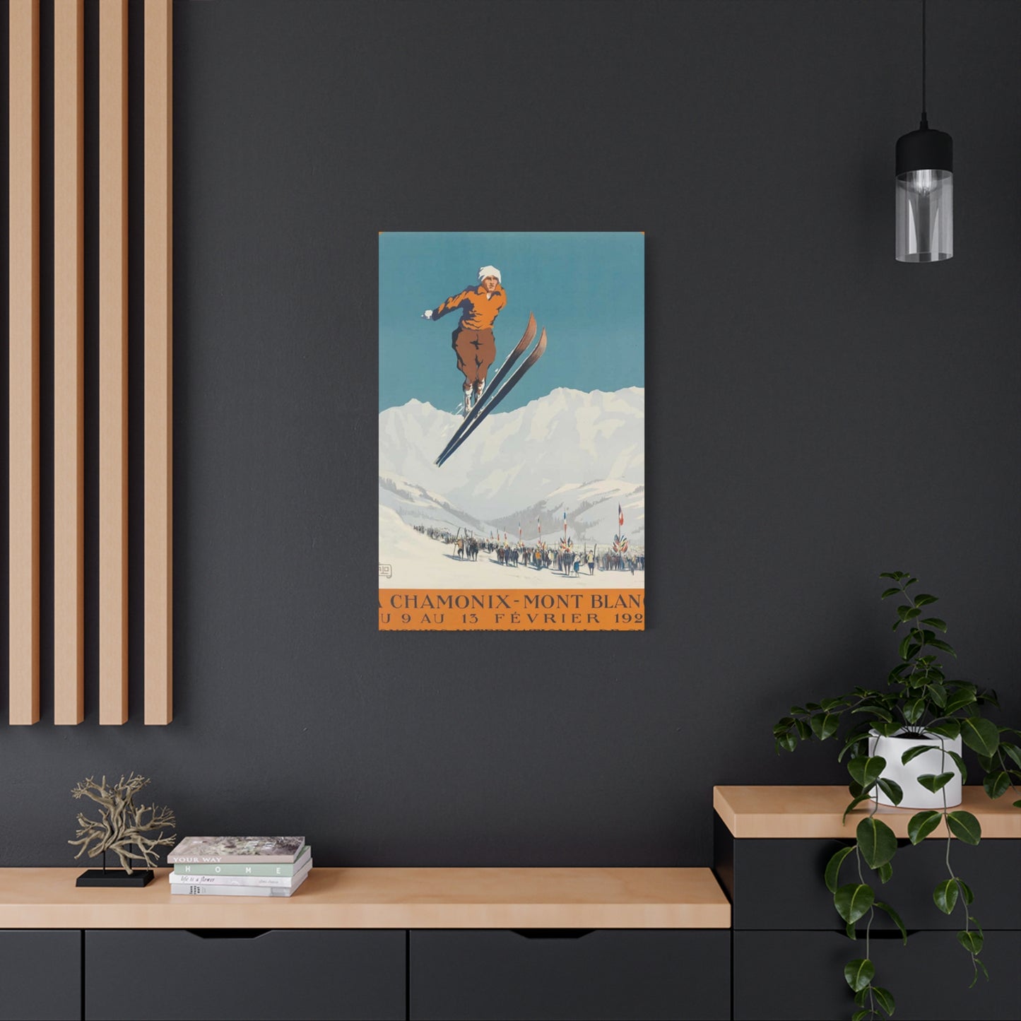 Skiing Competition Poster Wall Art & Canvas Prints