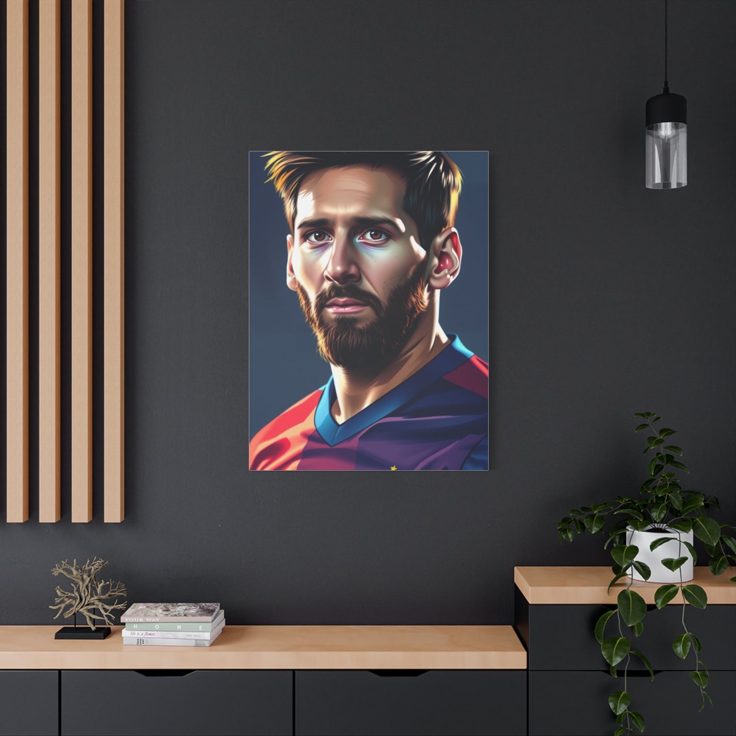 The Messi Opus: Illustrated Canvas Wall Art & Canvas Print
