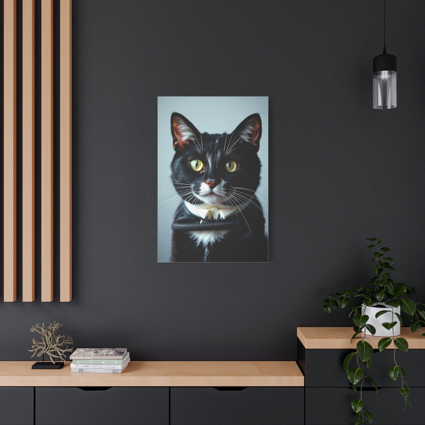 Tuxedo Cat Art Luxury Canvas Wall Art & Canvas Print
