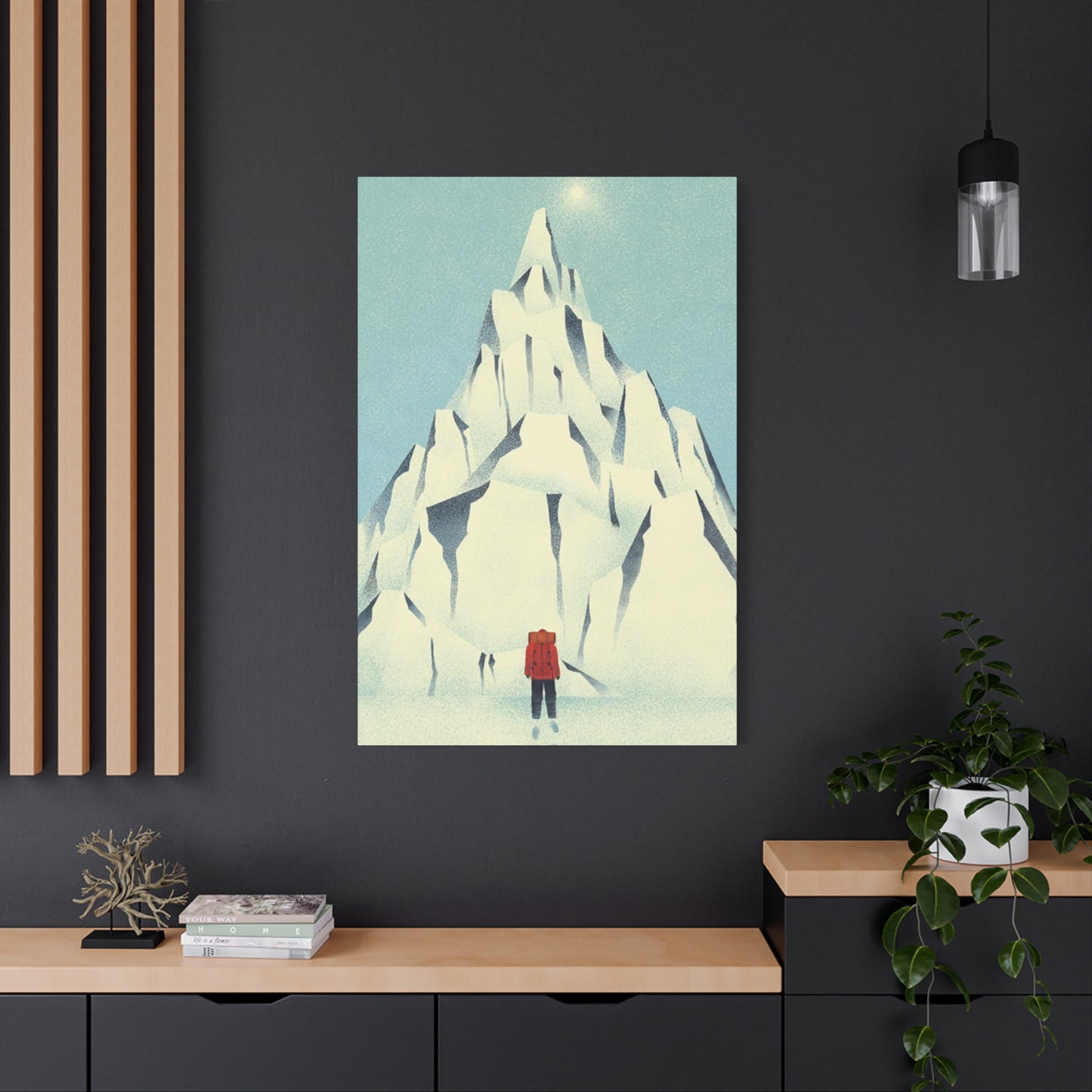 Skiers And Snowy Mountain Wall Art & Canvas Prints