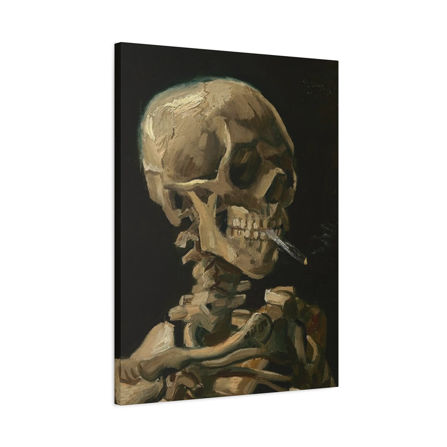 Smoking Skull Wall Art & Canvas Prints