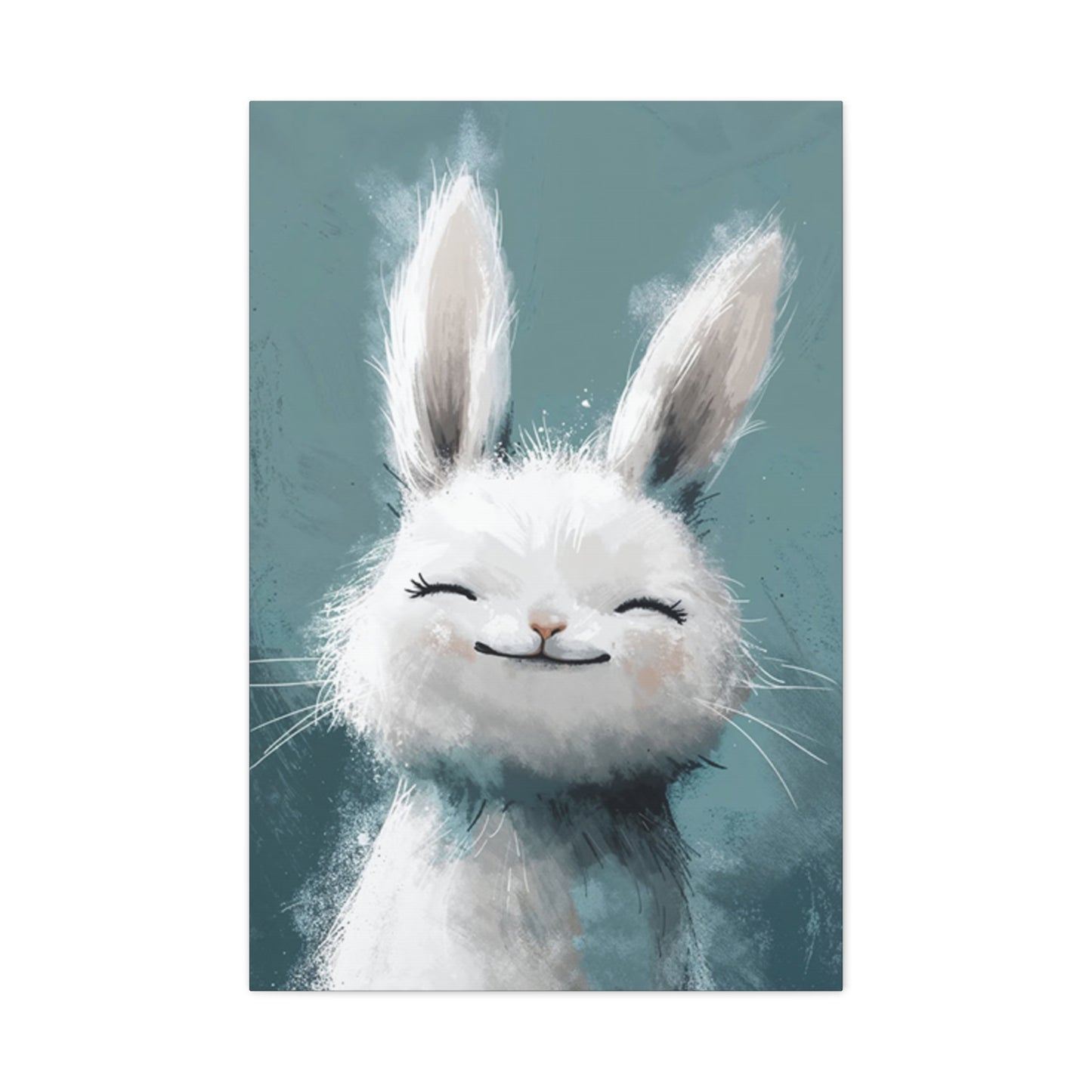 The Small White Bunny Wall Art & Canvas Prints