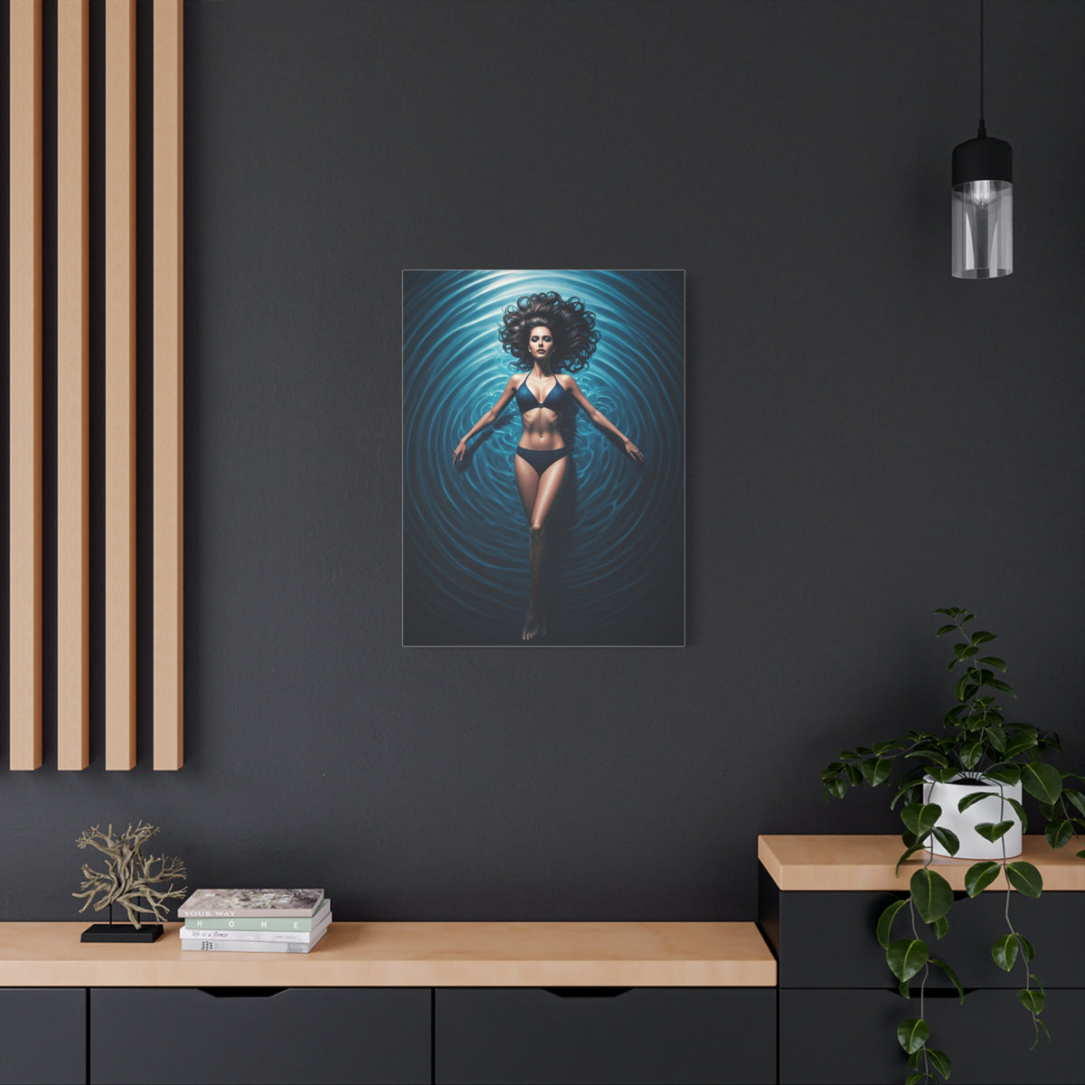 Calm Drift on Blue Water Wall Art & Canvas Prints