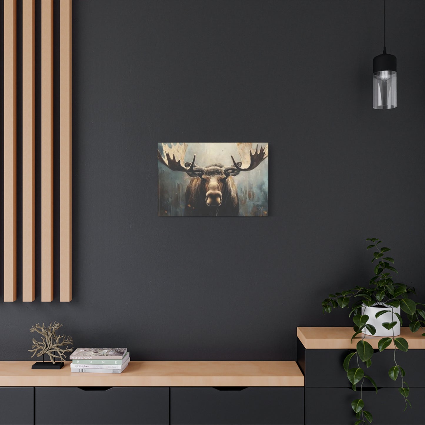 Large Moose Painting Wall Art & Canvas Prints
