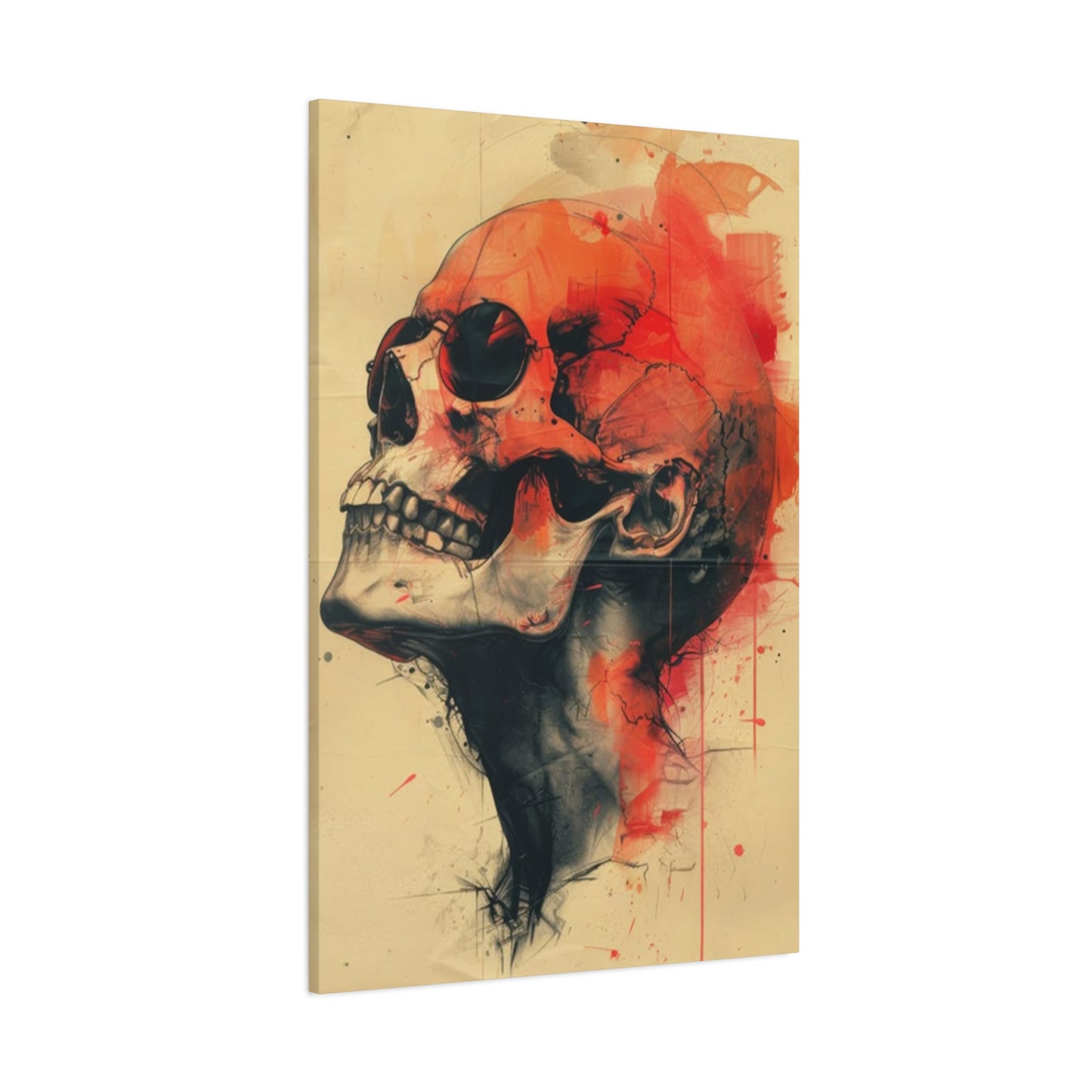 Red Skull Wall Art & Canvas Prints