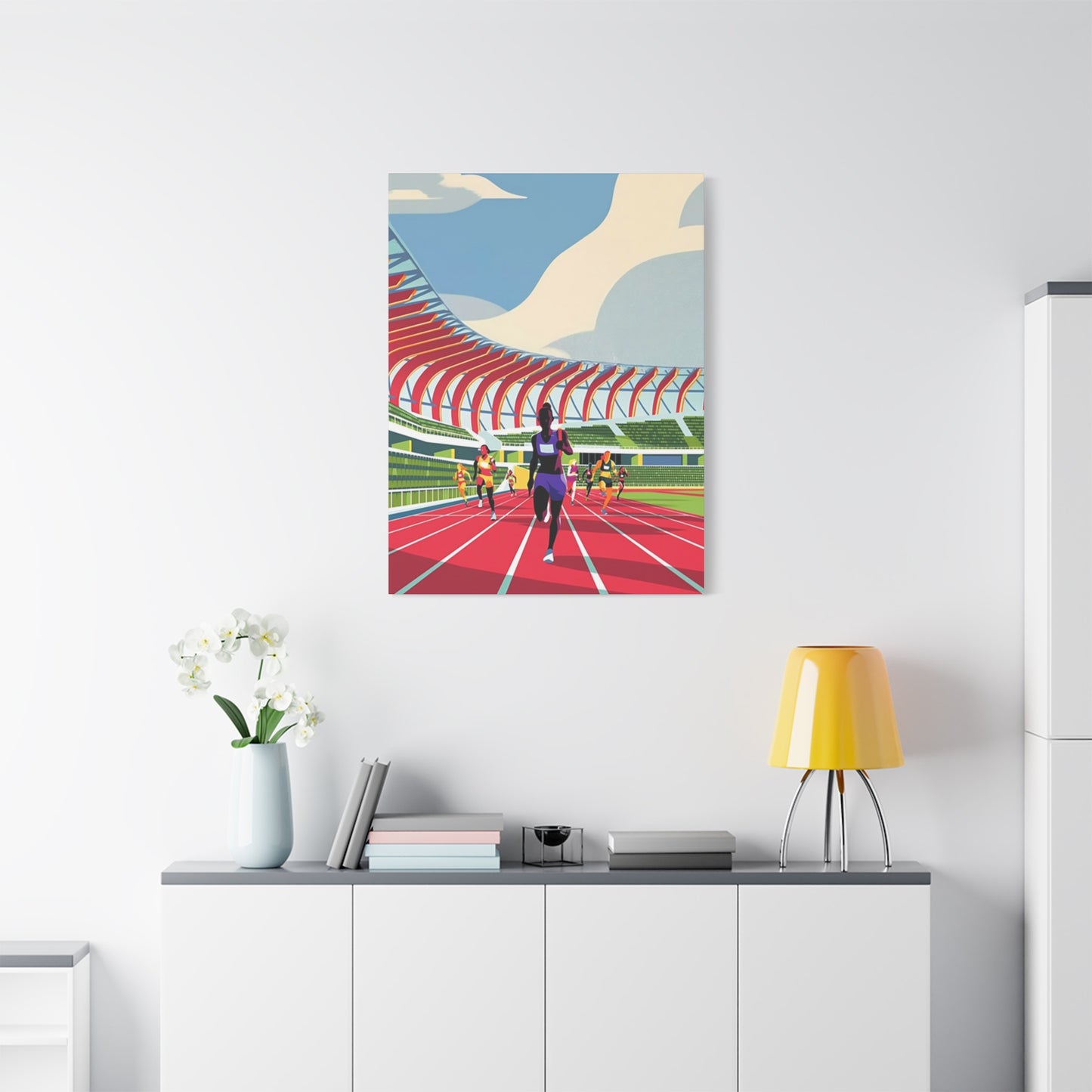 Track Running Poster Wall Art & Canvas Prints