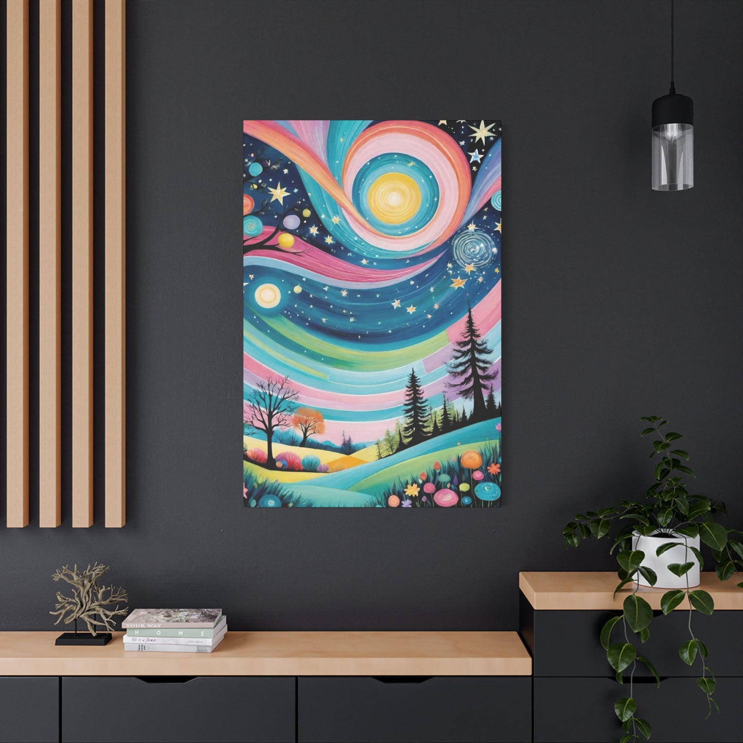 Twirly Sky Vibrant Wall Art & Canvas Prints
