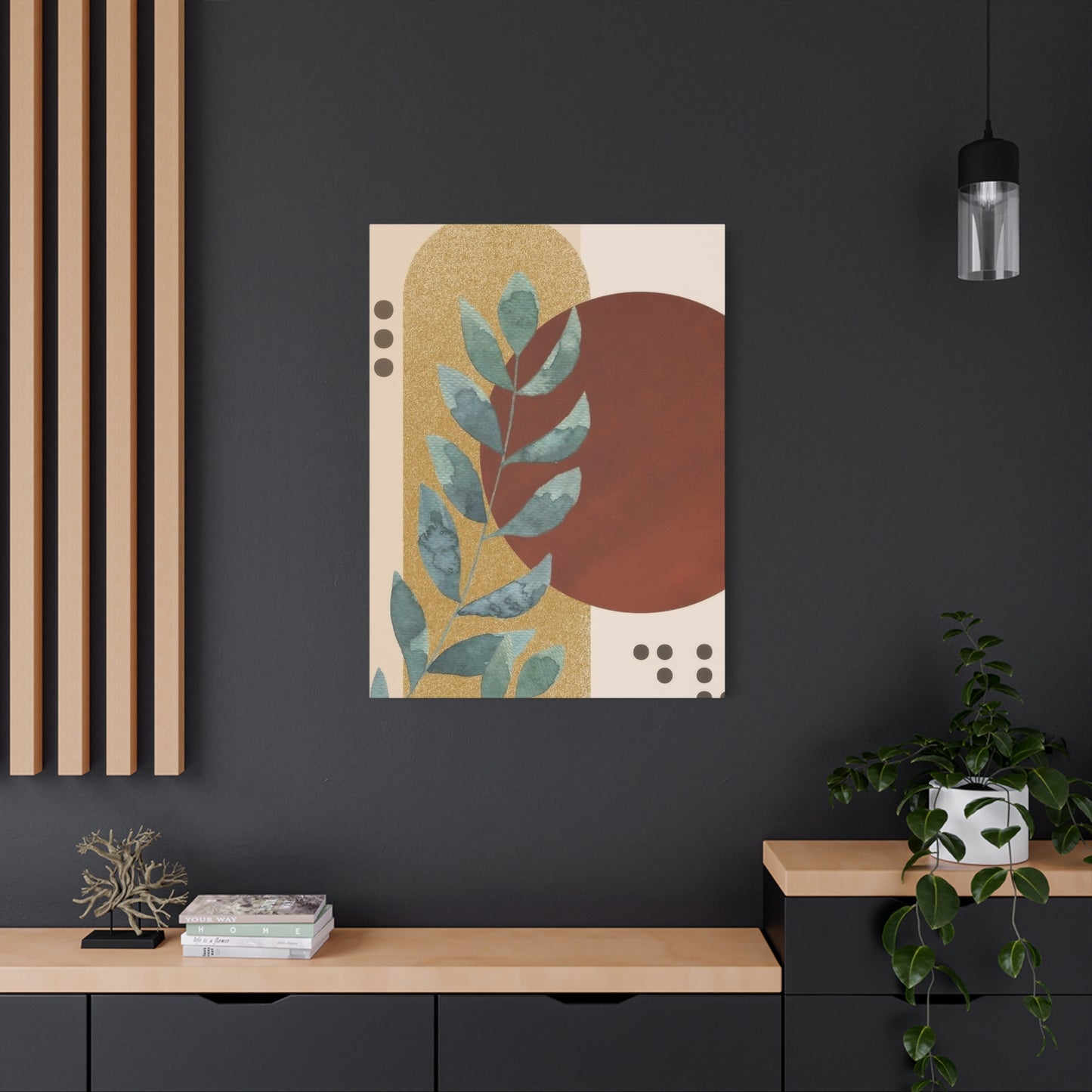 Abstract Plant Earth Tones Wall Art & Canvas Prints