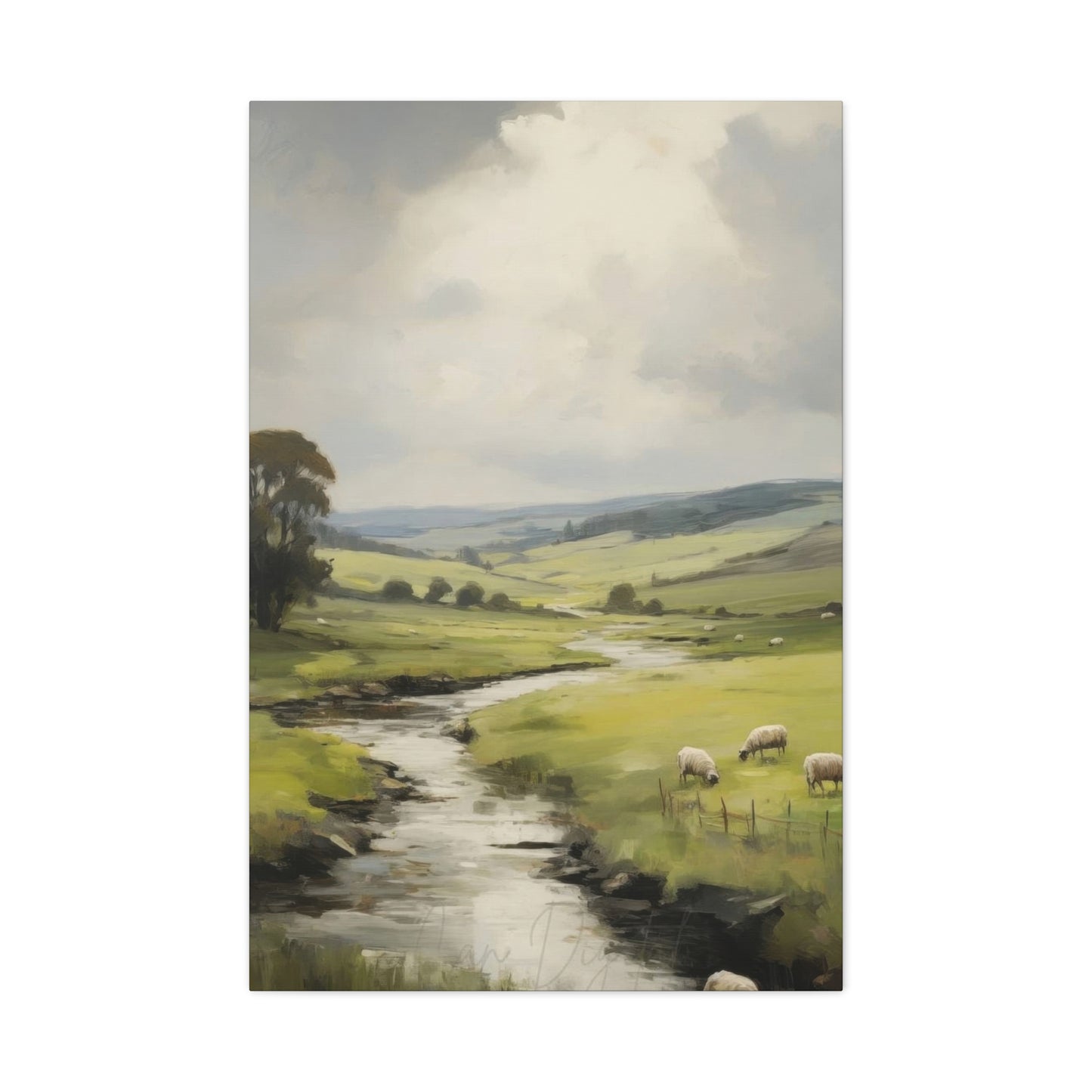 Countryside Water Stream Wall Art & Canvas Prints