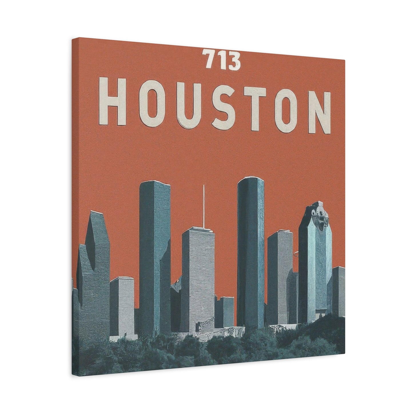 Houston Skyline 713 Wall Art & Canvas Prints