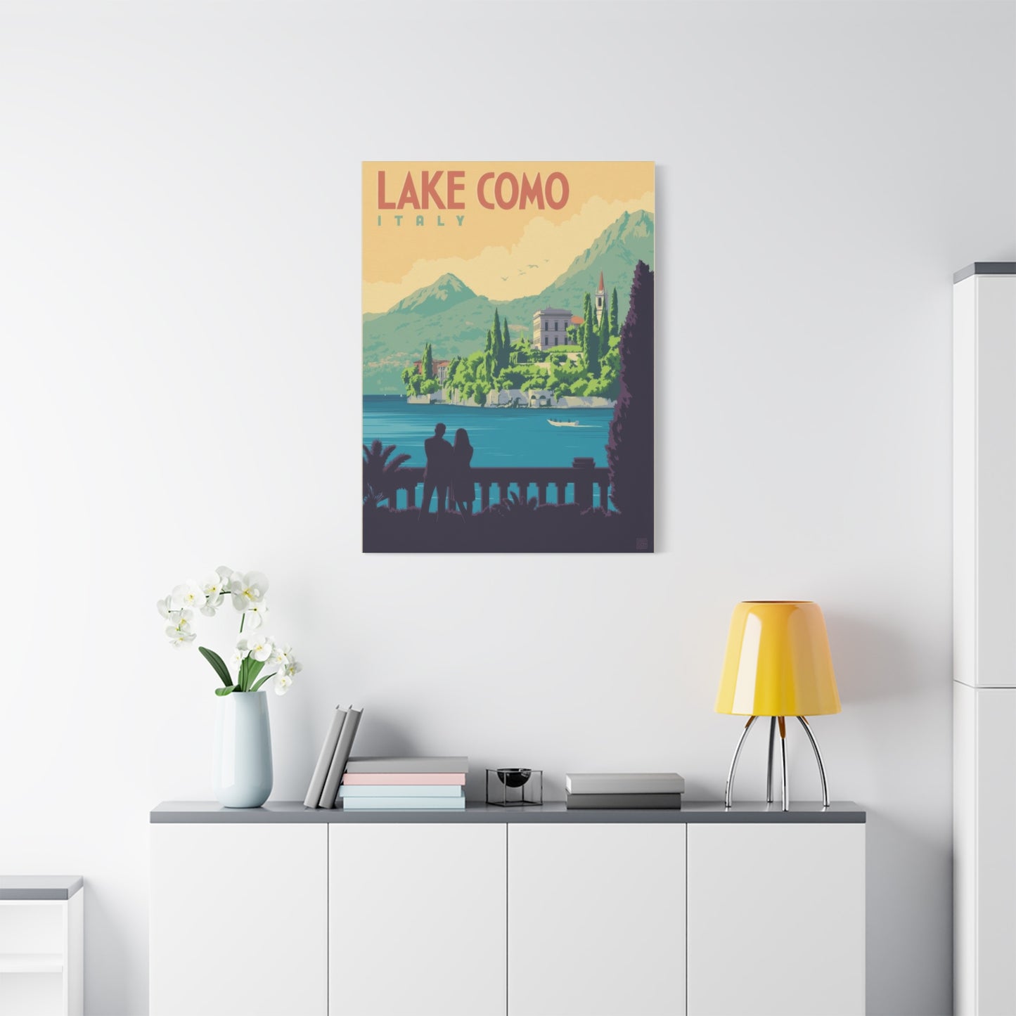 Lake Como Italy Vintage View Wall Art & Canvas Prints