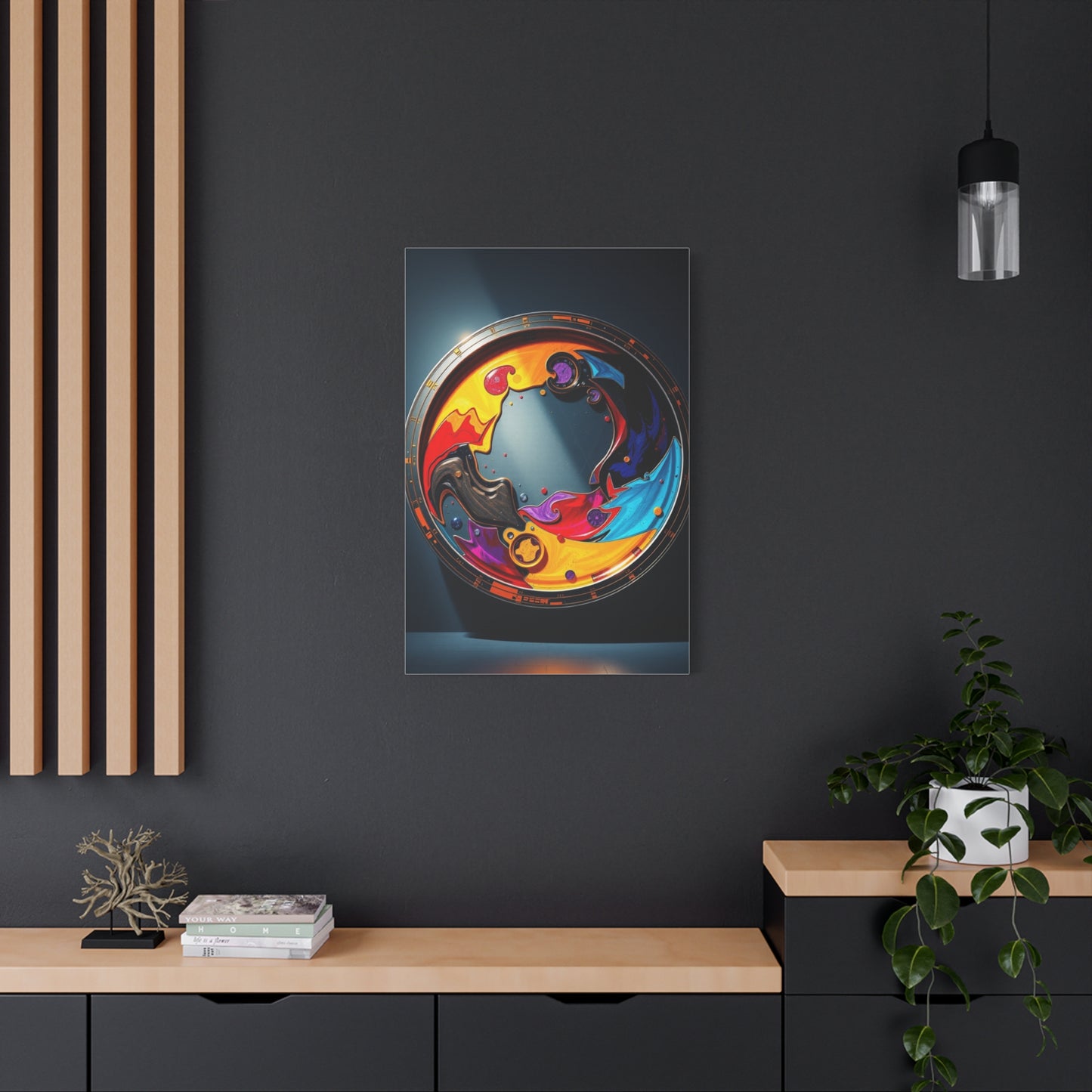 Masterpiece Circular Abstract Art Vision Wall Art & Canvas Print