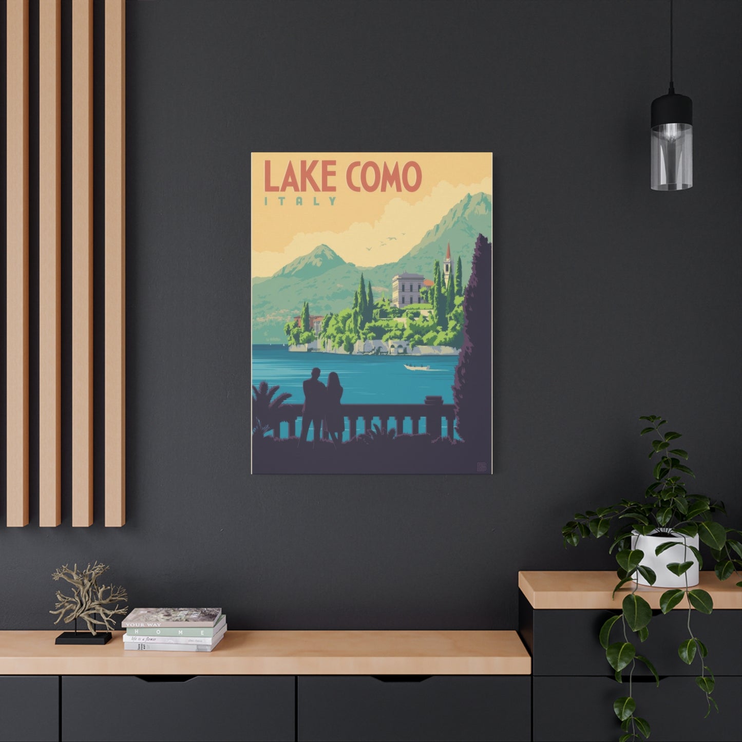 Lake Como Italy Vintage View Wall Art & Canvas Prints