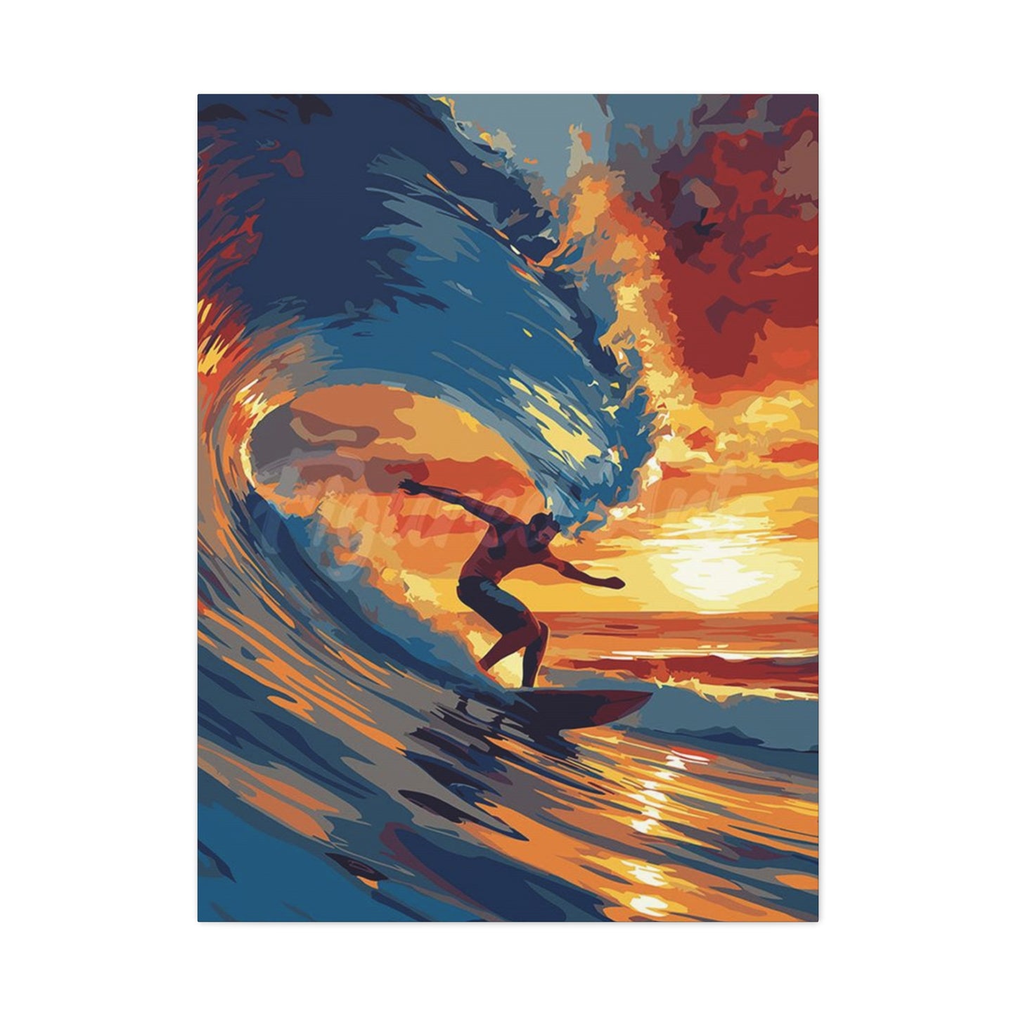 Surfing Abstract Wall Art & Canvas Prints