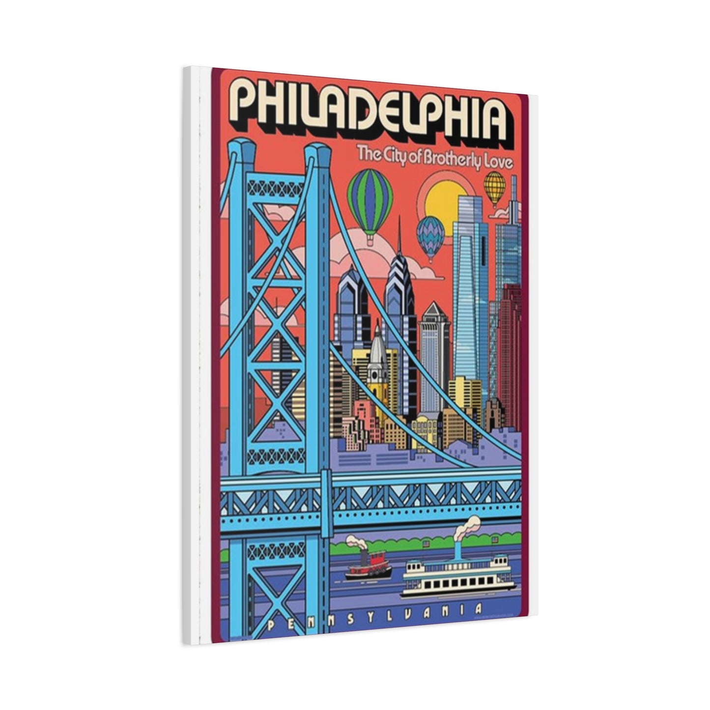 The City Of Brotherly Love Poster Wall Art & Canvas Prints