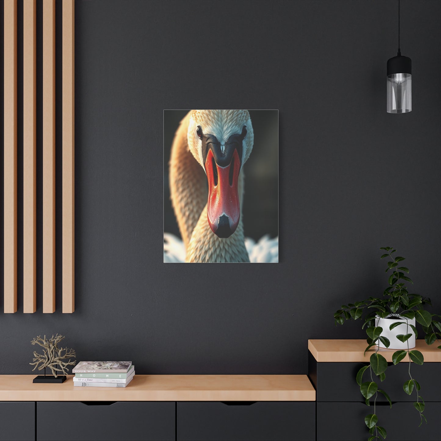 Swan Art Refined Canvas Wall Art & Canvas Print