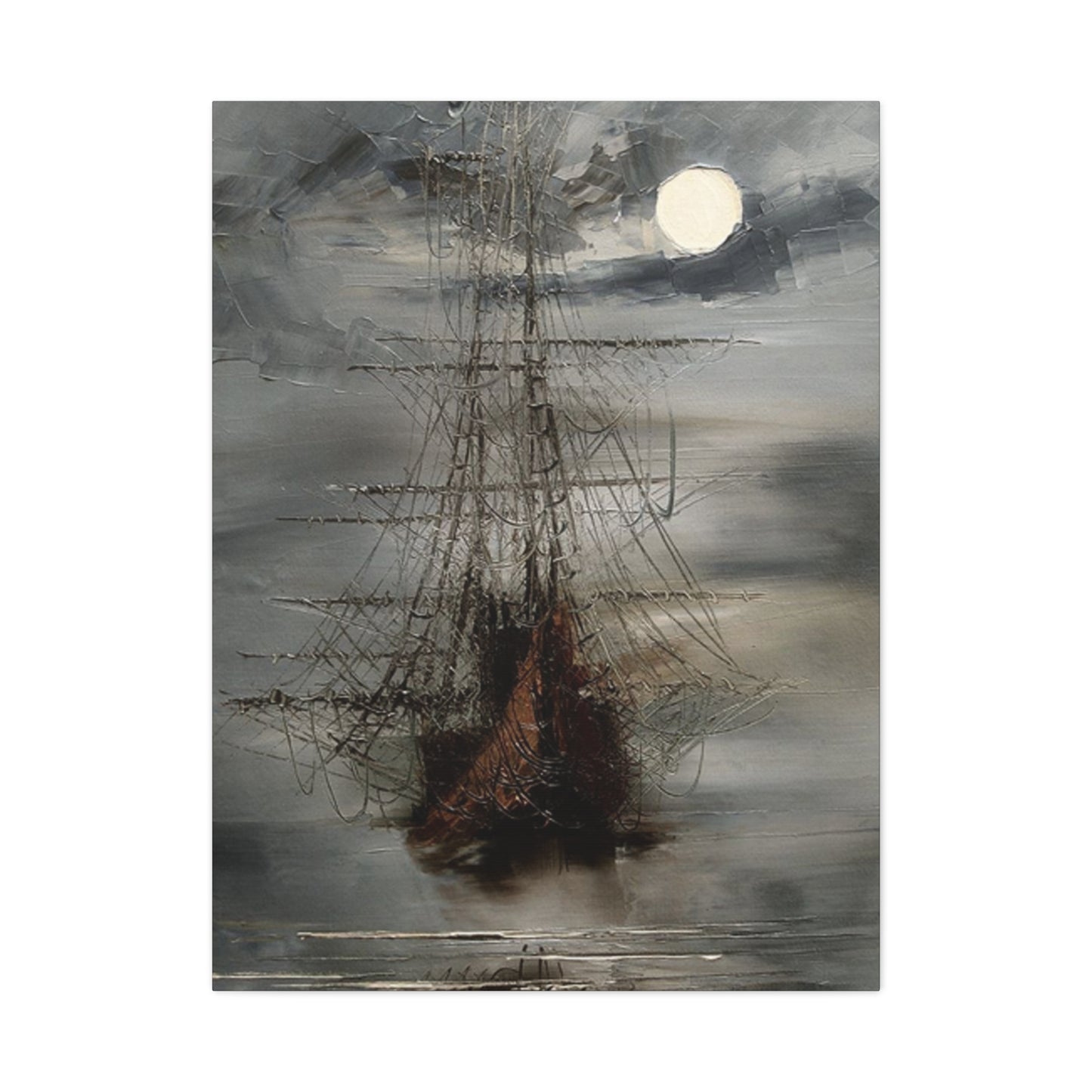 Vintage Ship Sailing Painting Wall Art & Canvas Prints