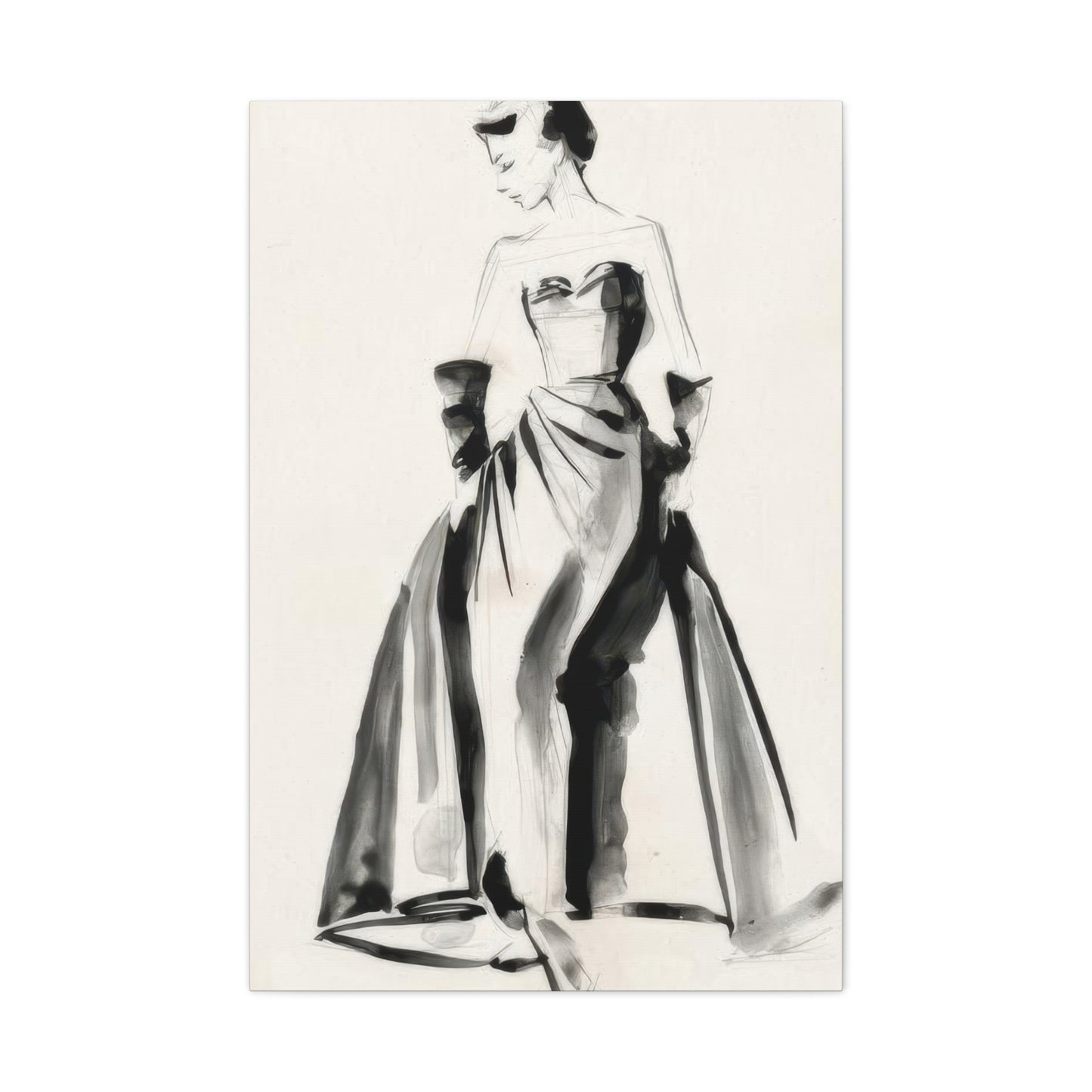 Jennifer Paxton Parker Vintage Costume Sketch Wall Art & Canvas Prints