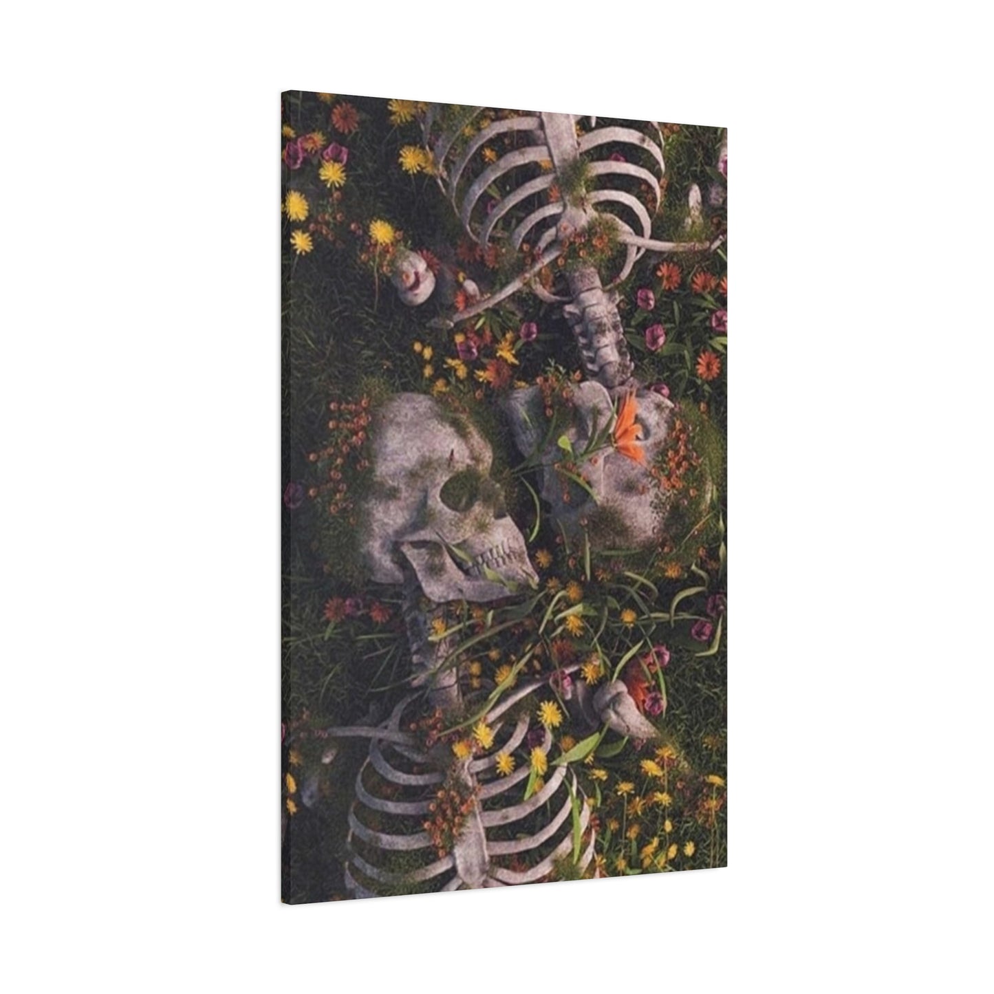 Skeleton Couple Painting Wall Art & Canvas Prints