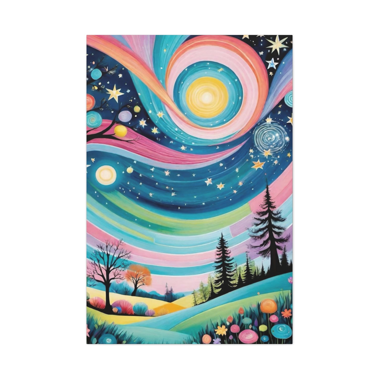 Twirly Sky Vibrant Wall Art & Canvas Prints