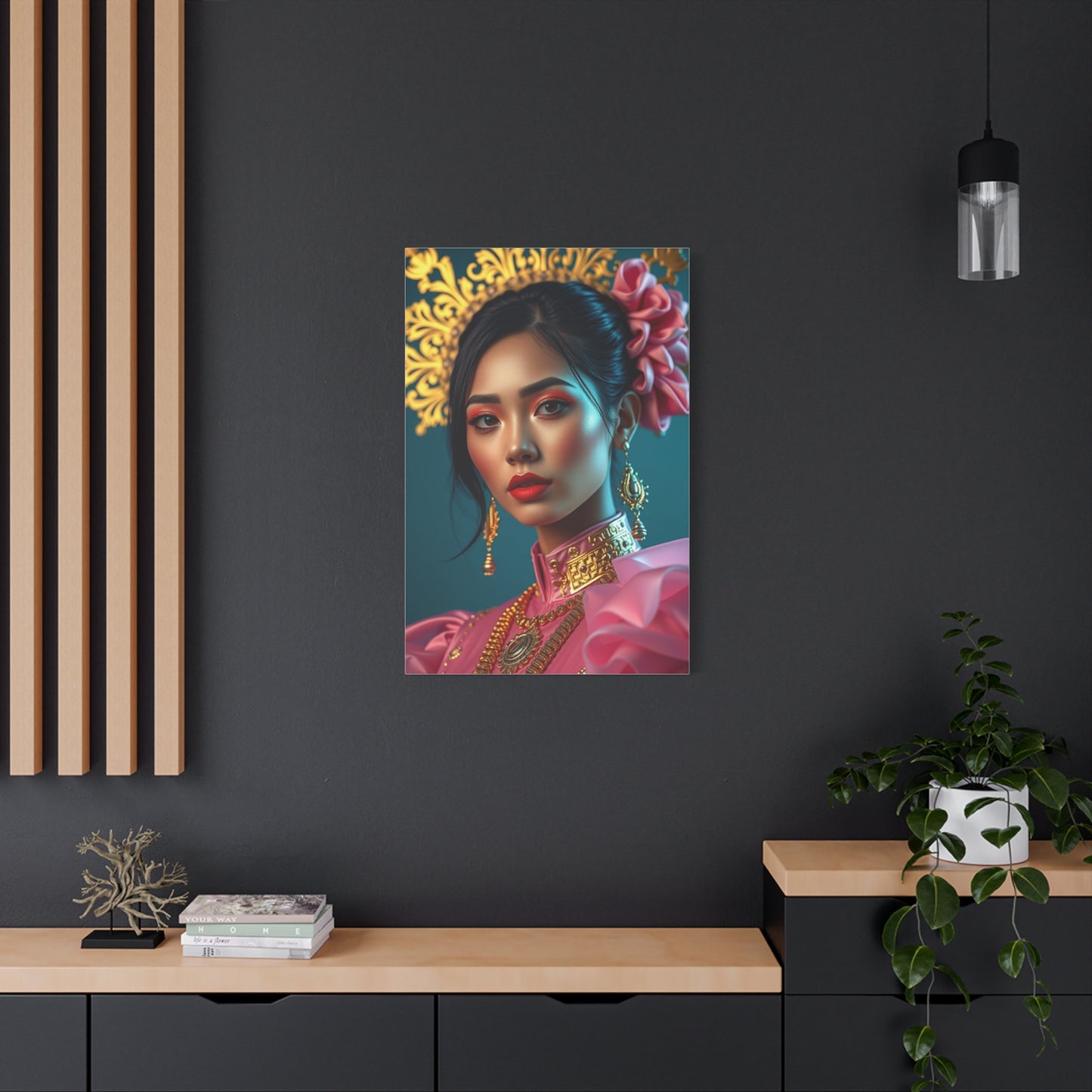 Masterpiece Gold & Pink Art Vision Wall Art & Canvas Print