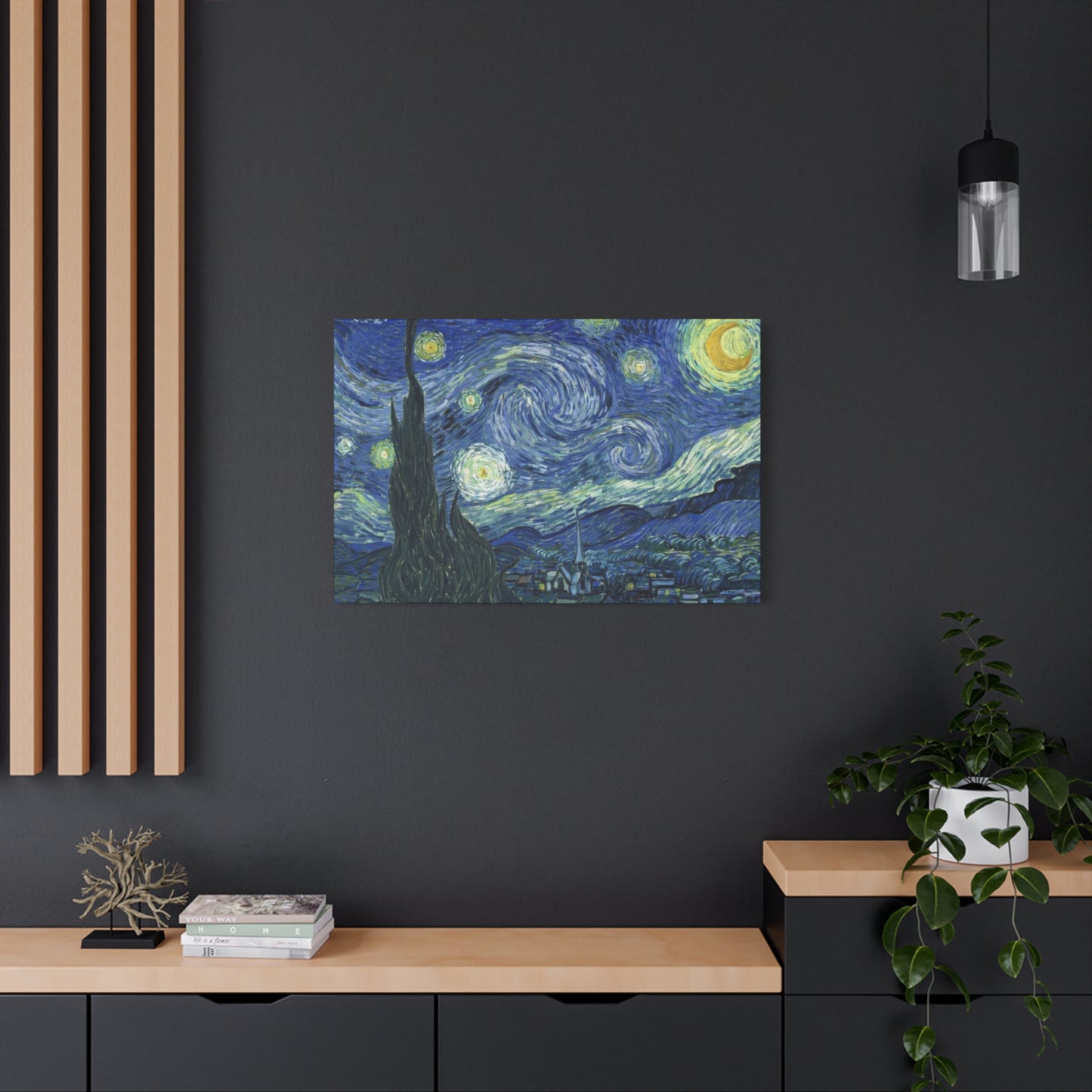 The Starry Night By Vincent Van Gogh Impression Wall Art & Canvas Prints