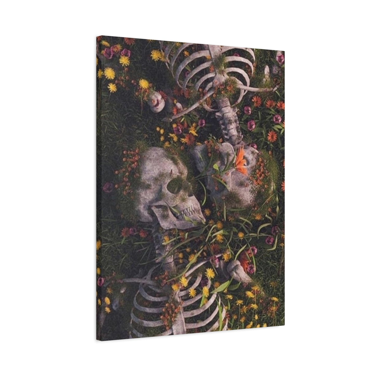 Skeleton Couple Painting Wall Art & Canvas Prints