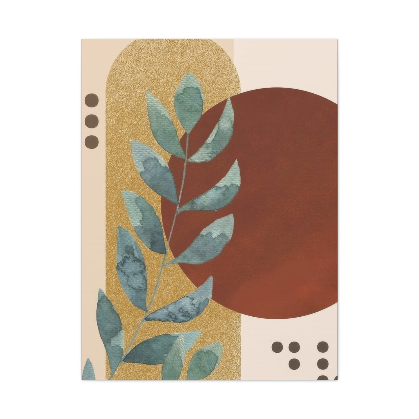 Abstract Plant Earth Tones Wall Art & Canvas Prints