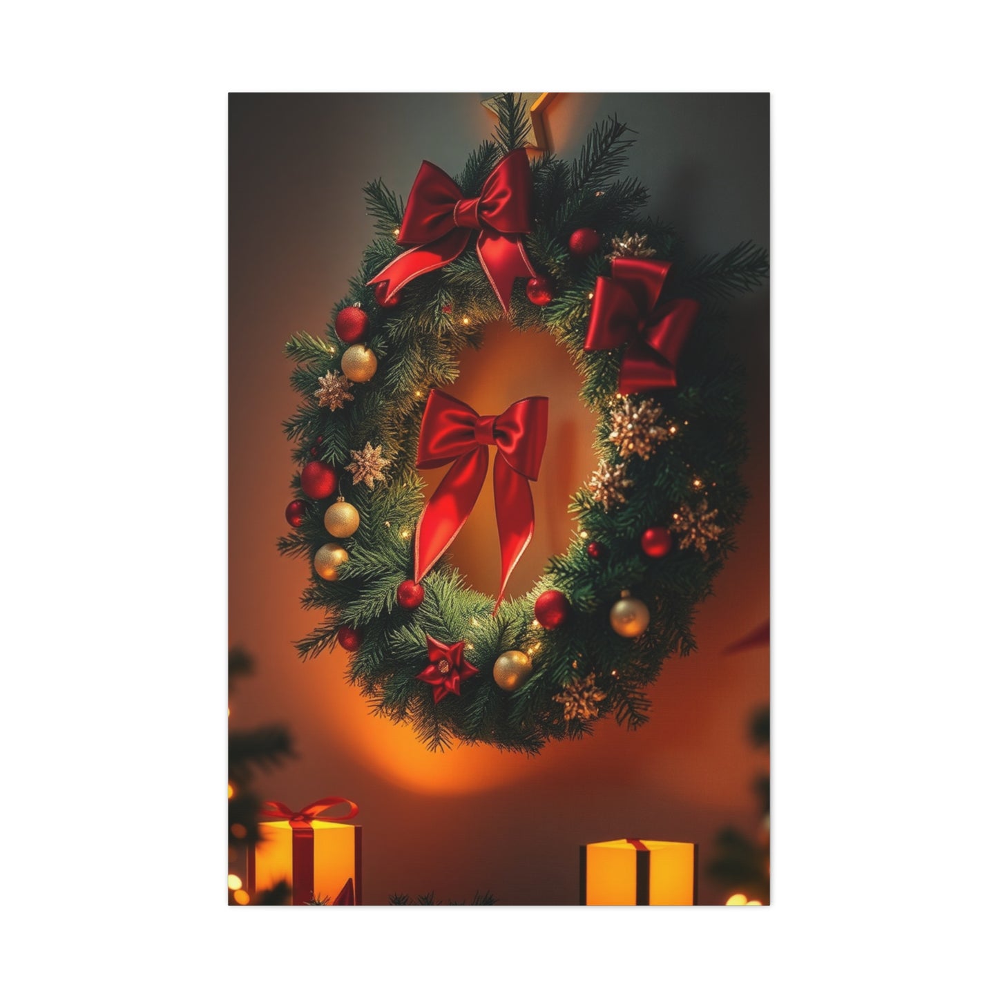 Masterpiece Christmas Trees & Wreath Art Vision Wall Art & Canvas Print