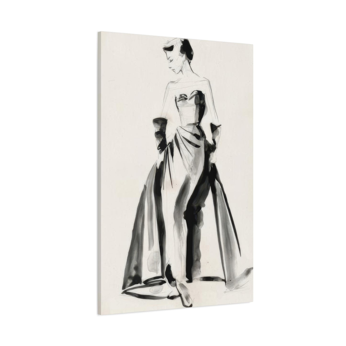 Jennifer Paxton Parker Vintage Costume Sketch Wall Art & Canvas Prints